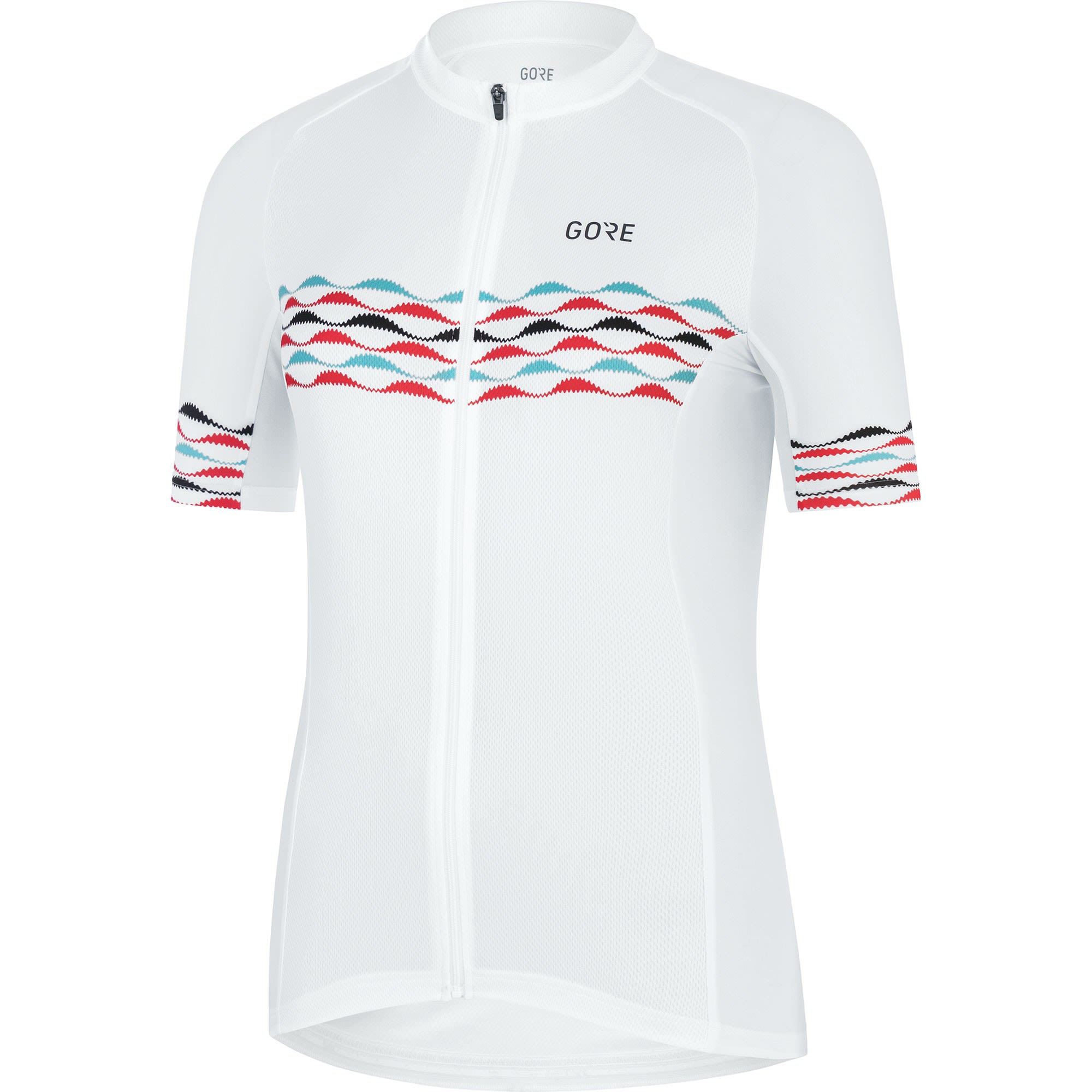 Gore Skyline Jersey Weiss- Female Kurzarm-Shirts- Grsse 42 - Farbe White - Scuba Blue