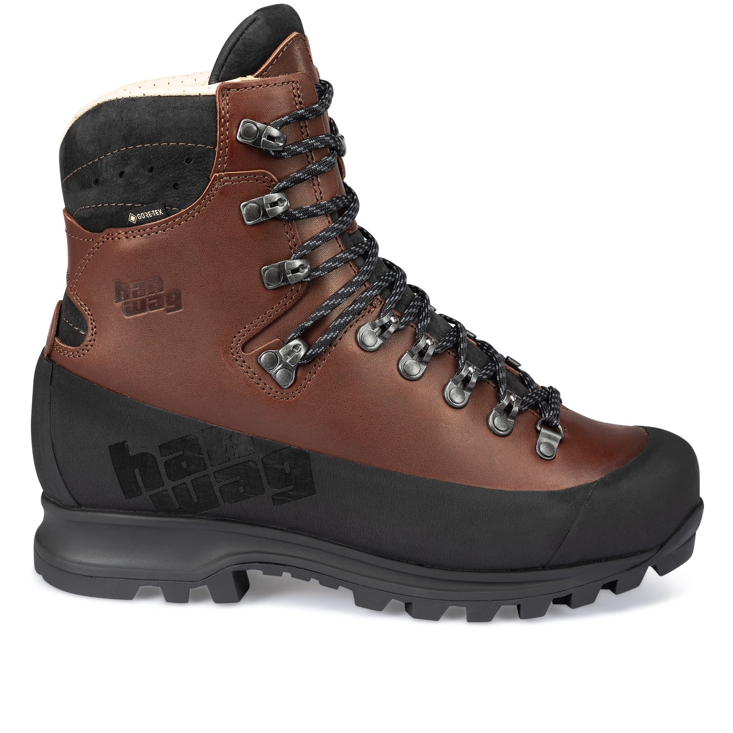 Hanwag Alsaka Pro Wide Gtx(R)(R) Braun- Male Gore-Tex(R) Wander- und Trekkingstiefel- Grsse EU 42 - Farbe Century - Black