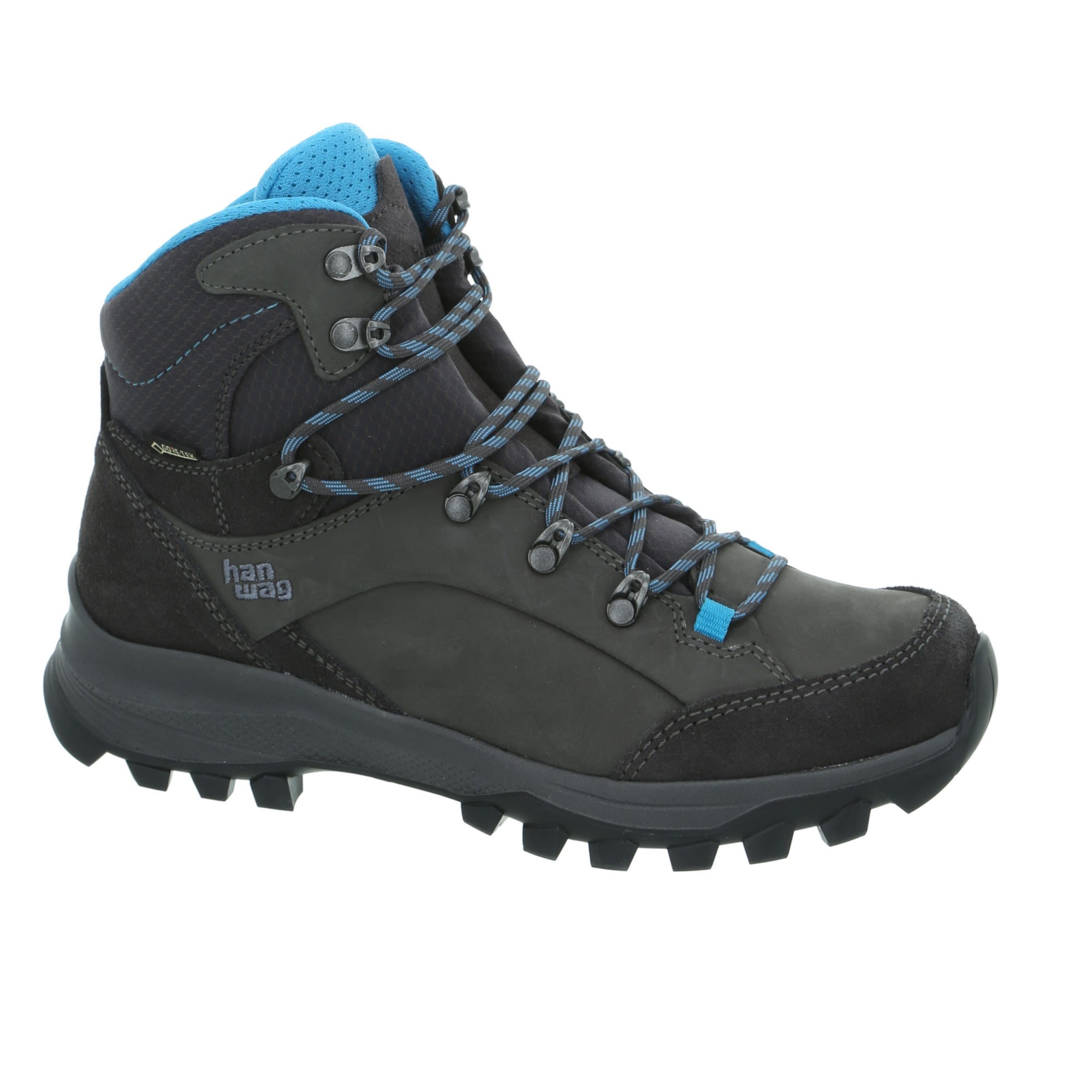 Hanwag Banks Gtx(R)(R) Blau - Grau- Female Gore-Tex(R) Wander- und Trekkingstiefel- Grsse EU 36 - Farbe Asphalt - Ocean