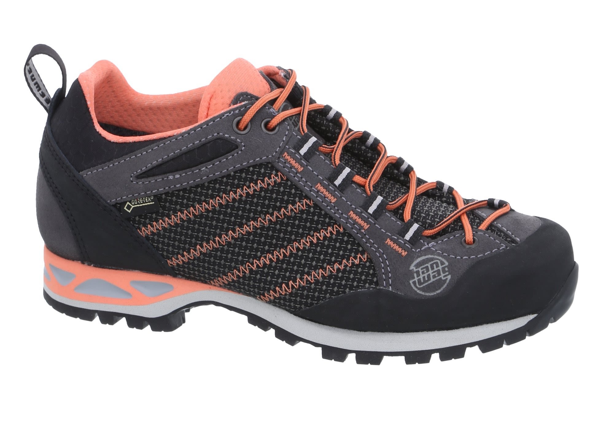 Hanwag Makra Low Gtx(R)(R) Grau- Female Gore-Tex(R) Hiking- und Approach-Schuhe- Grsse EU 37-5 - Farbe Asphalt - Orink