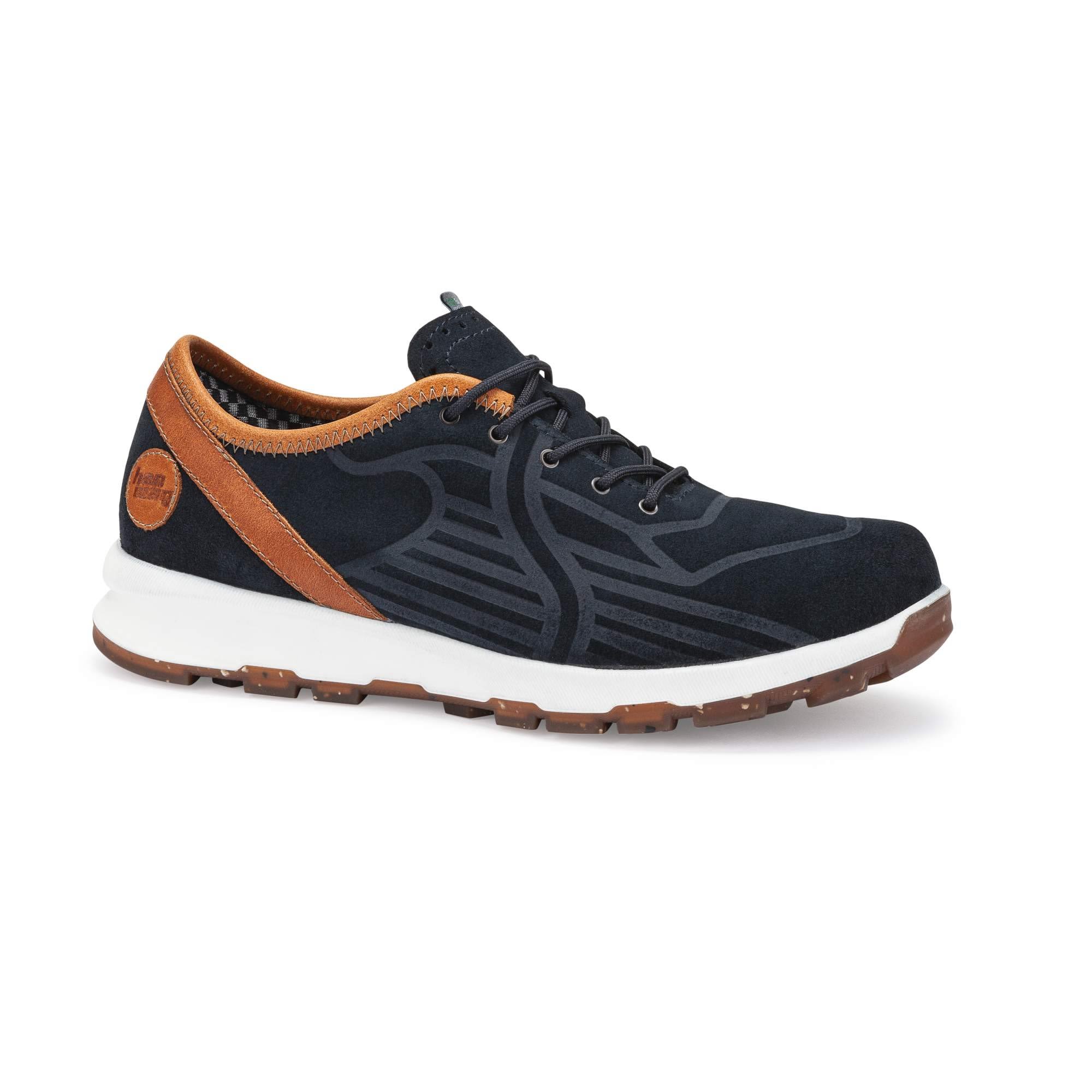 Hanwag Valpega ES Blau- Female Freizeitschuhe- Grsse EU 42 - Farbe Navy - Cognac