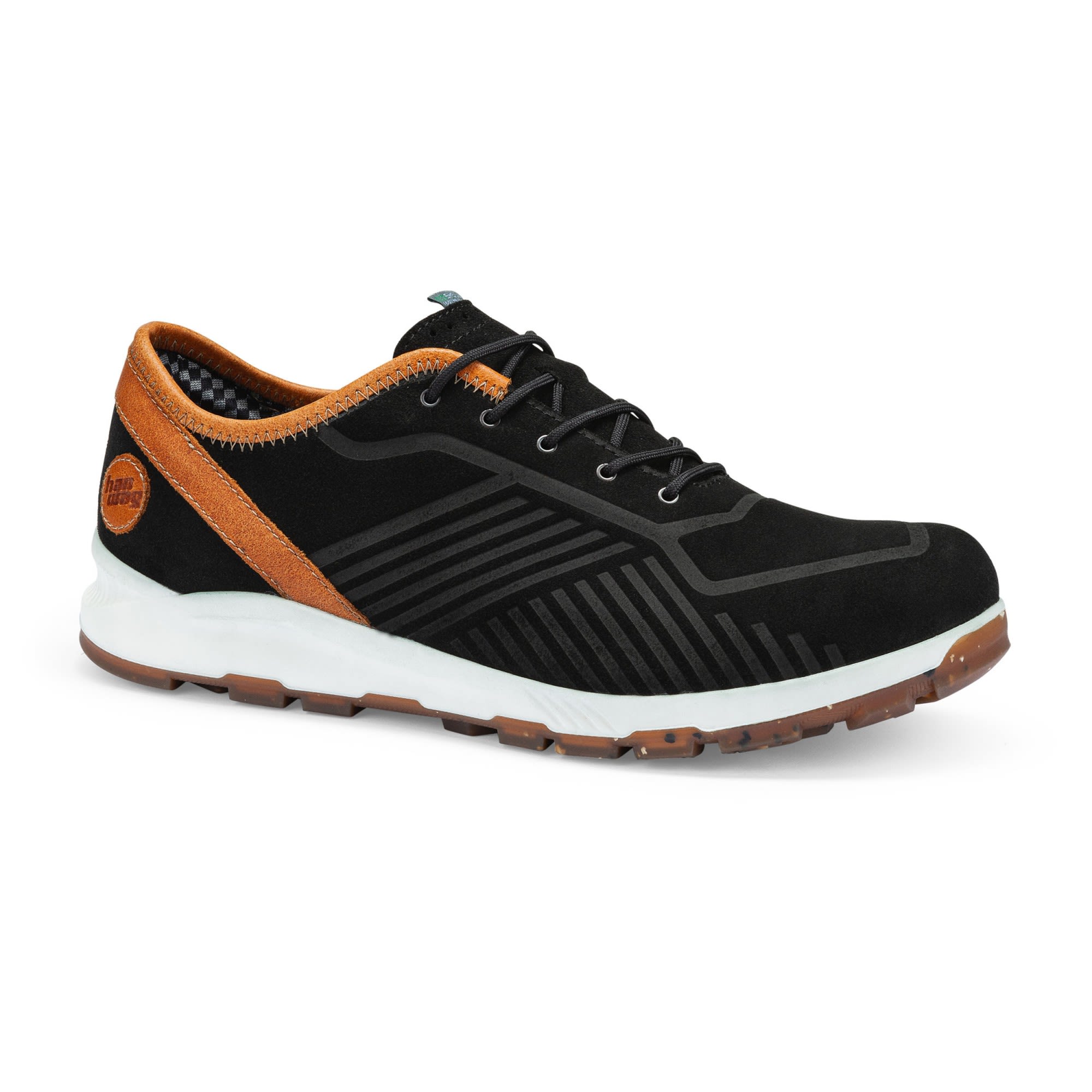 Hanwag Vion ES Schwarz- Male Freizeitschuhe- Grsse EU 48-5 - Farbe Black - Cognac
