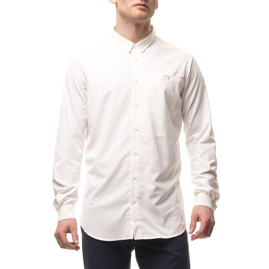 Houdini Longsleeve Shirt Weiss- Male Hemden- Grsse XL - Farbe Powderday White