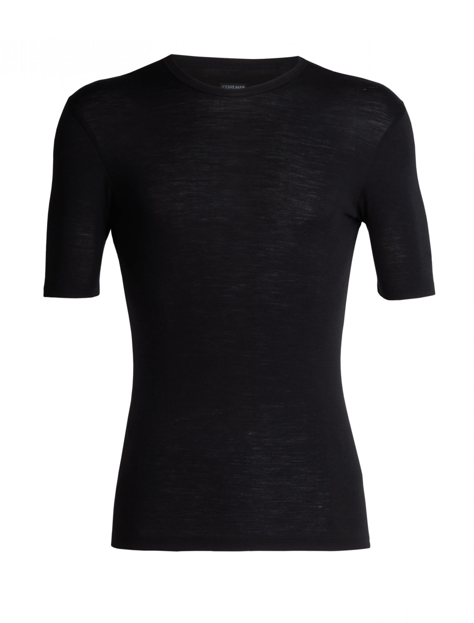 Icebreaker 175 Everyday Short-Sleeve Crewe Schwarz- Male Merino Langarm-Shirts- Grsse M - Farbe Black