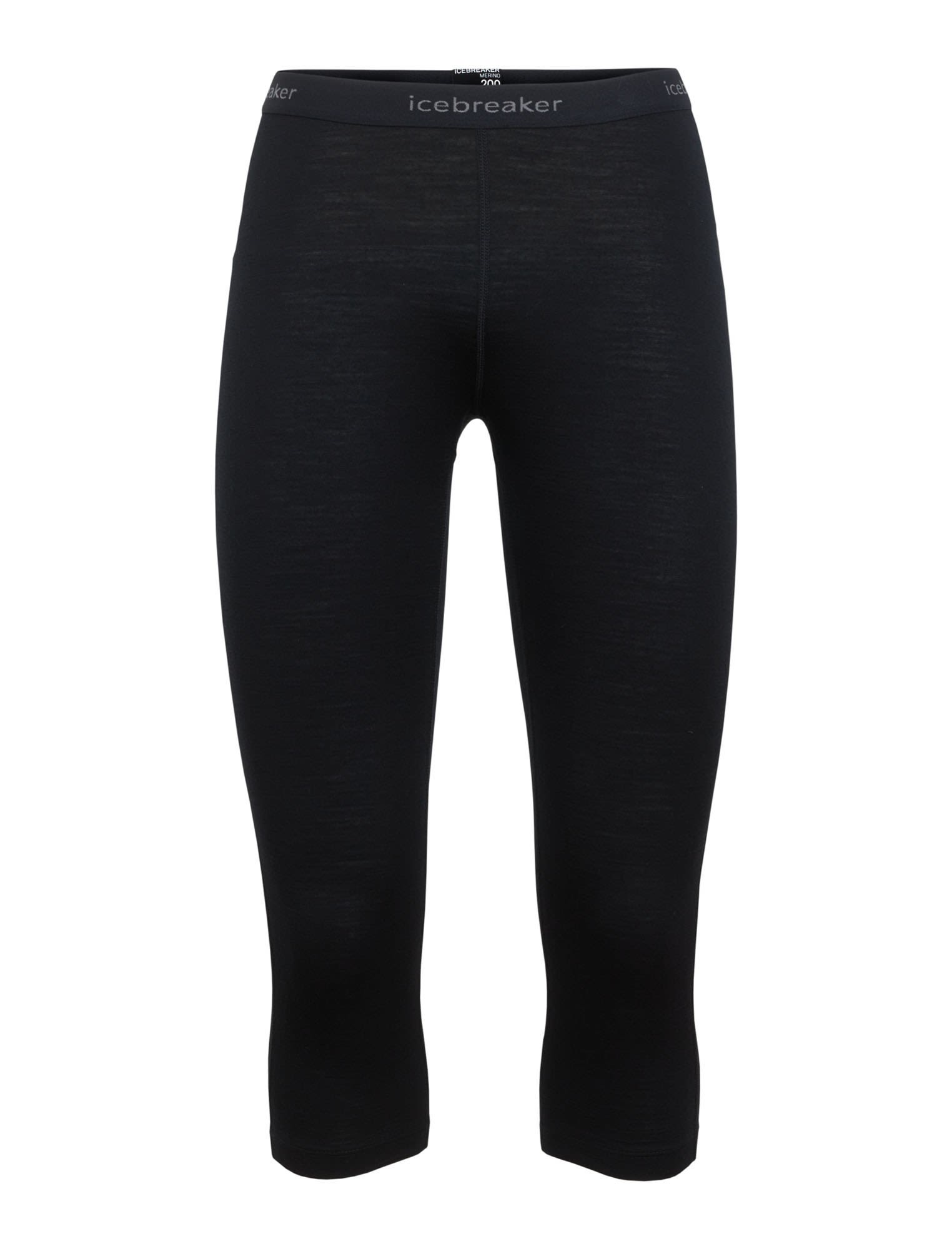 Icebreaker 200 Oasis Legless Schwarz- Female Merino Lange Unterhosen- Grsse XS - Farbe Black