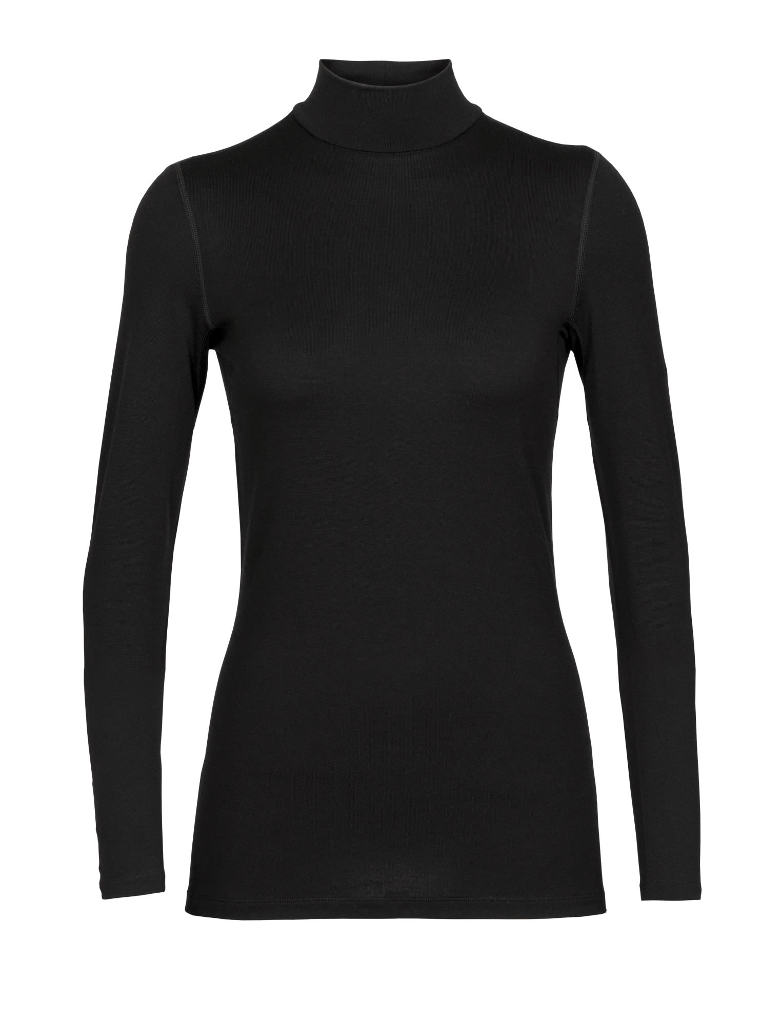 Icebreaker 260 Tech Long-Sleeve Turtleneck Schwarz- Female Merino Langarm-Shirts- Grsse S - Farbe Black