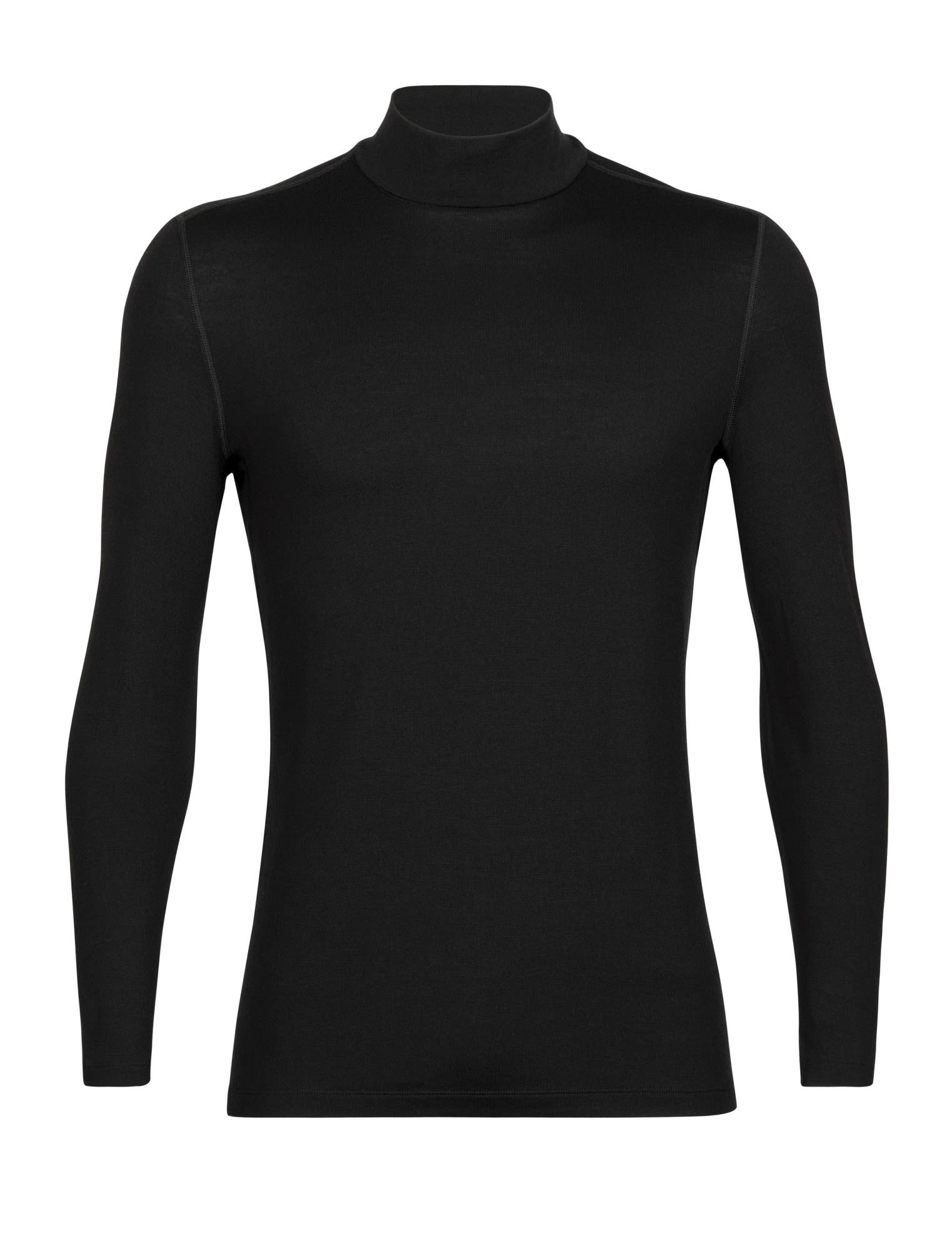 Icebreaker 260 Tech Long-Sleeve Turtleneck Schwarz- Male Merino Kurzarm-Shirts und Tops- Grsse S - Farbe Black