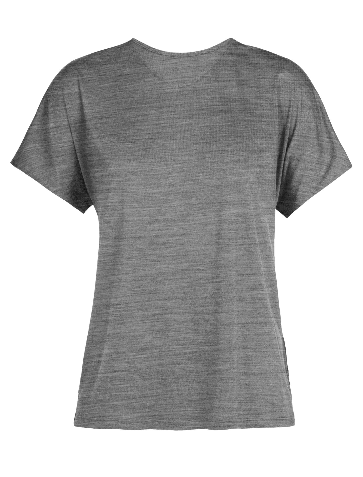 Icebreaker Drayden Reversible Short-Sleeve Top Grau- Female Merino Kurzarm-Shirts- Grsse S - Farbe Metro Hthr