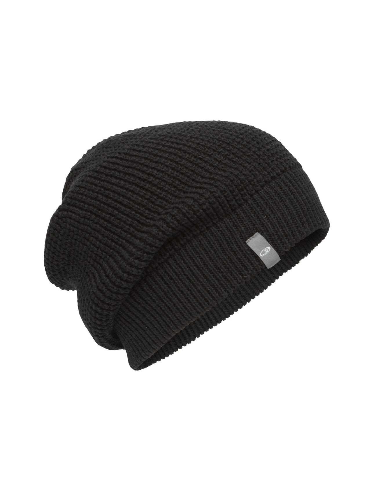 Icebreaker Feadan Slouch Beanie Schwarz- Merino Kopfbedeckungen- Grsse One Size - Farbe Black