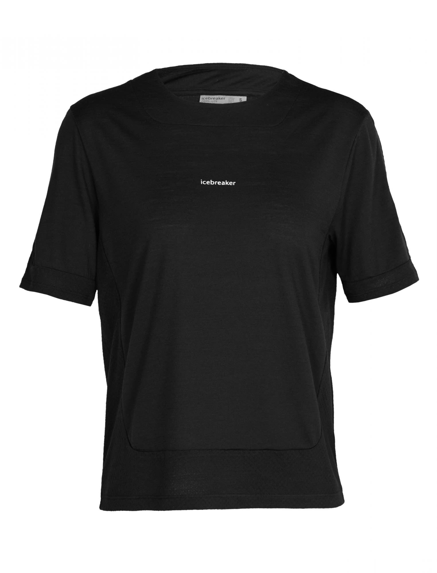 Icebreaker Meteora Short-Sleeve Tee Schwarz- Female Merino Kurzarm-Shirts- Grsse S - Farbe Black