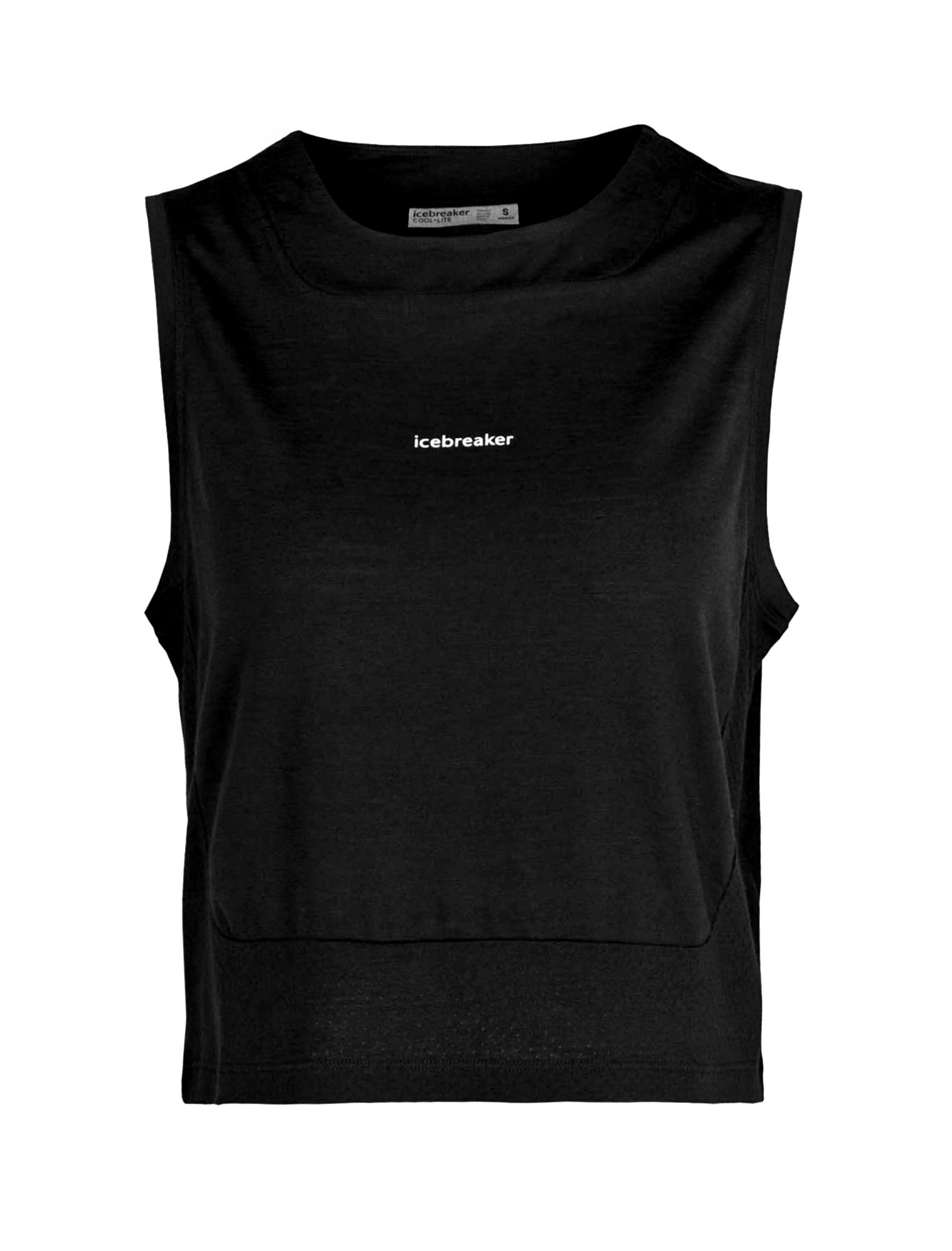Icebreaker Meteroa Tank Schwarz- Female Merino Tops - rmellose Shirts- Grsse S - Farbe Black