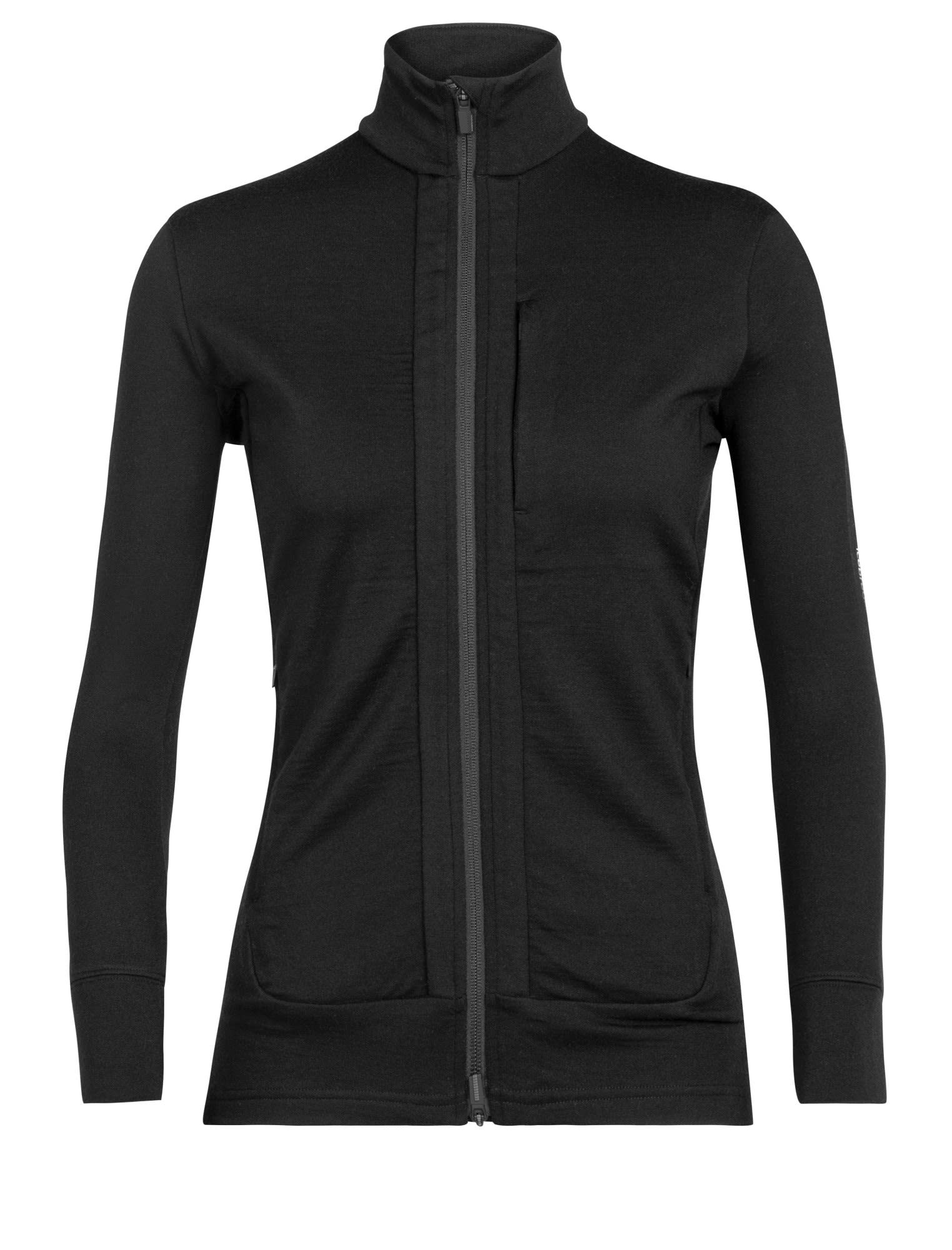 Icebreaker Quantum III Long-Sleeve Zip Schwarz- Female Merino Ponchos und Capes- Grsse M - Farbe Black