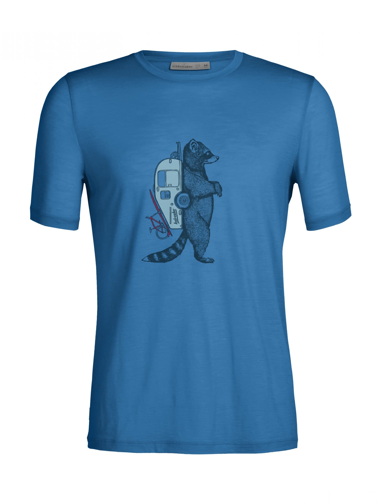 Icebreaker Tech Lite II Short-Sleeve Tee Blau- Male Merino Kurzarm-Shirts- Grsse S - Farbe Azul