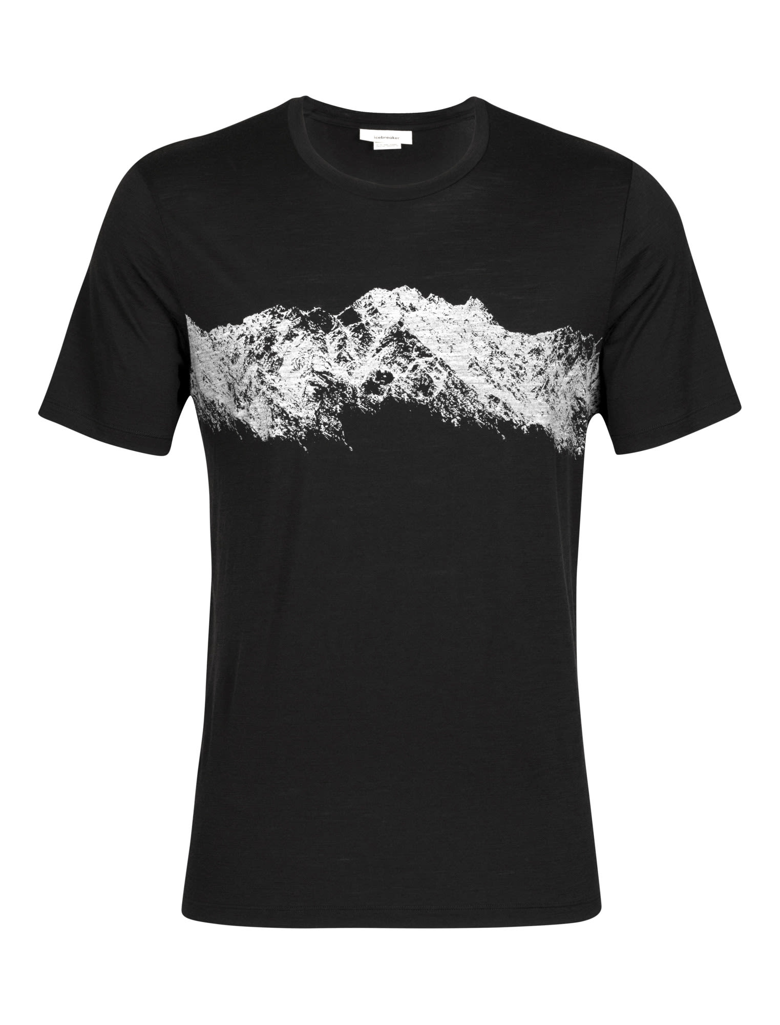 Icebreaker Tech Lite II Short-Sleeve Tee Remarkable Range Schwarz- Male Merino Kurzarm-Shirts- Grsse S - Farbe Black