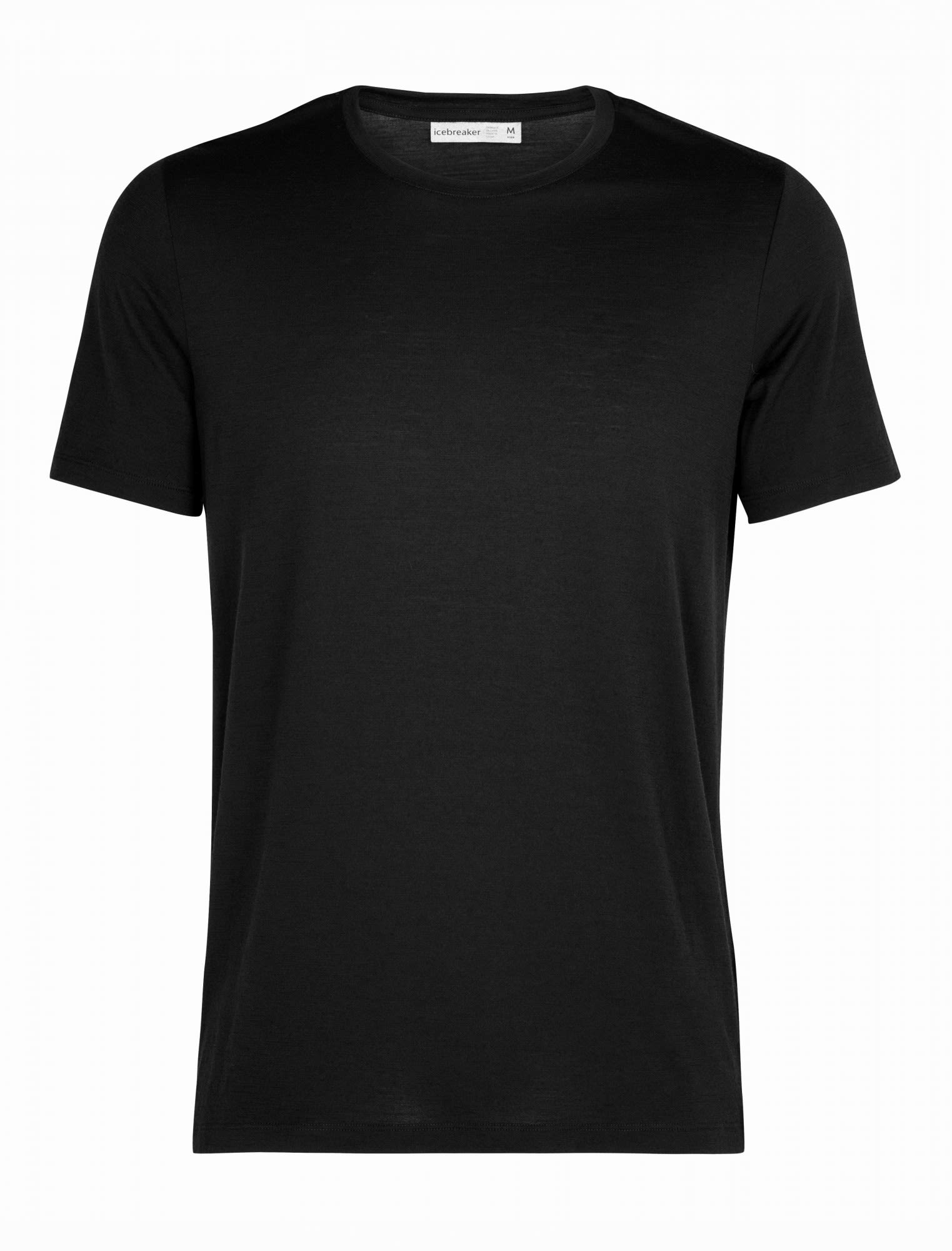 Icebreaker Tech Lite II Short-Sleeve Tee Schwarz- Male Merino Kurzarm-Shirts- Grsse S - Farbe Black