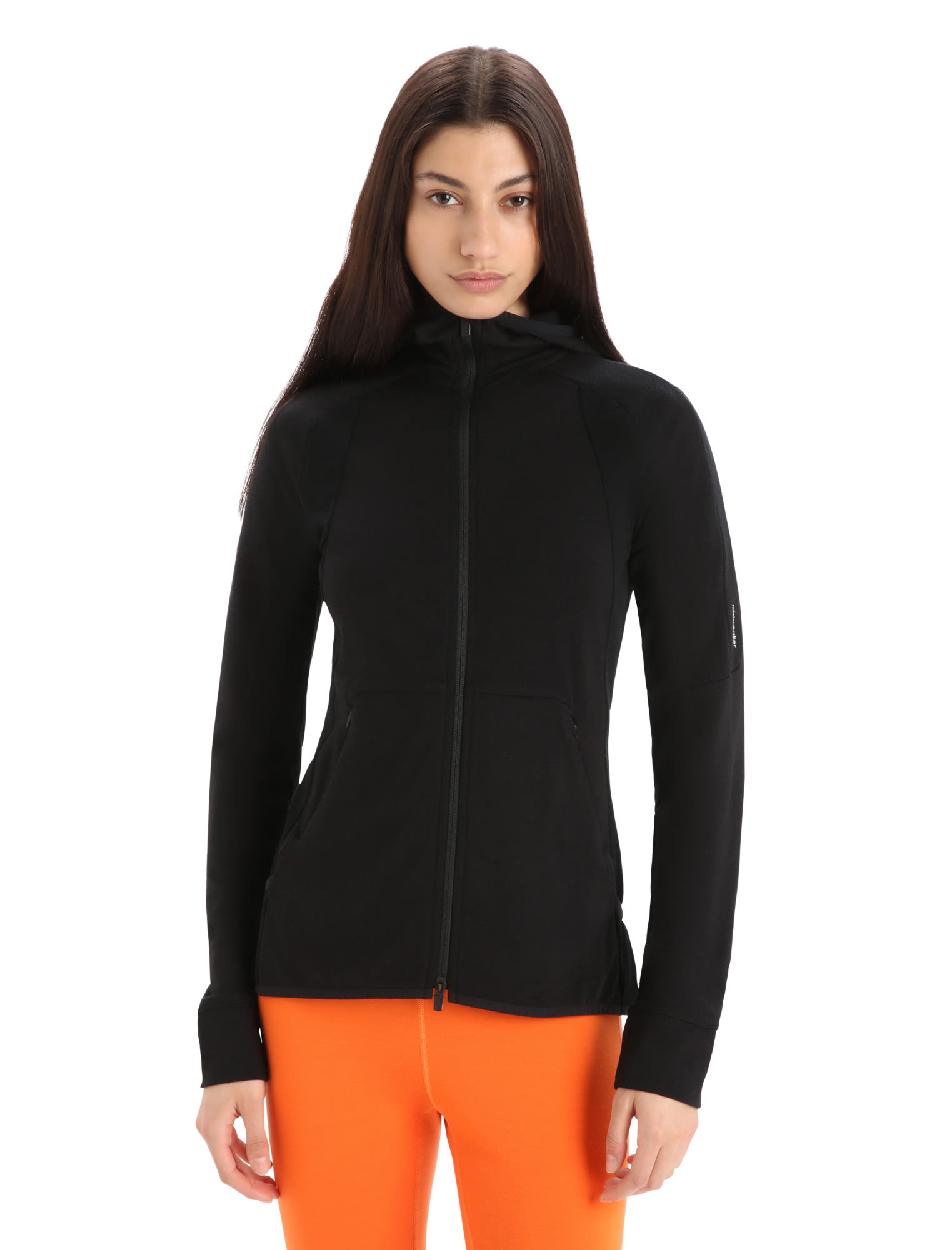 Icebreaker Zoneknit Long-Sleeve Zip Hoodie Schwarz- Female Merino Anoraks- Grsse S - Farbe Black