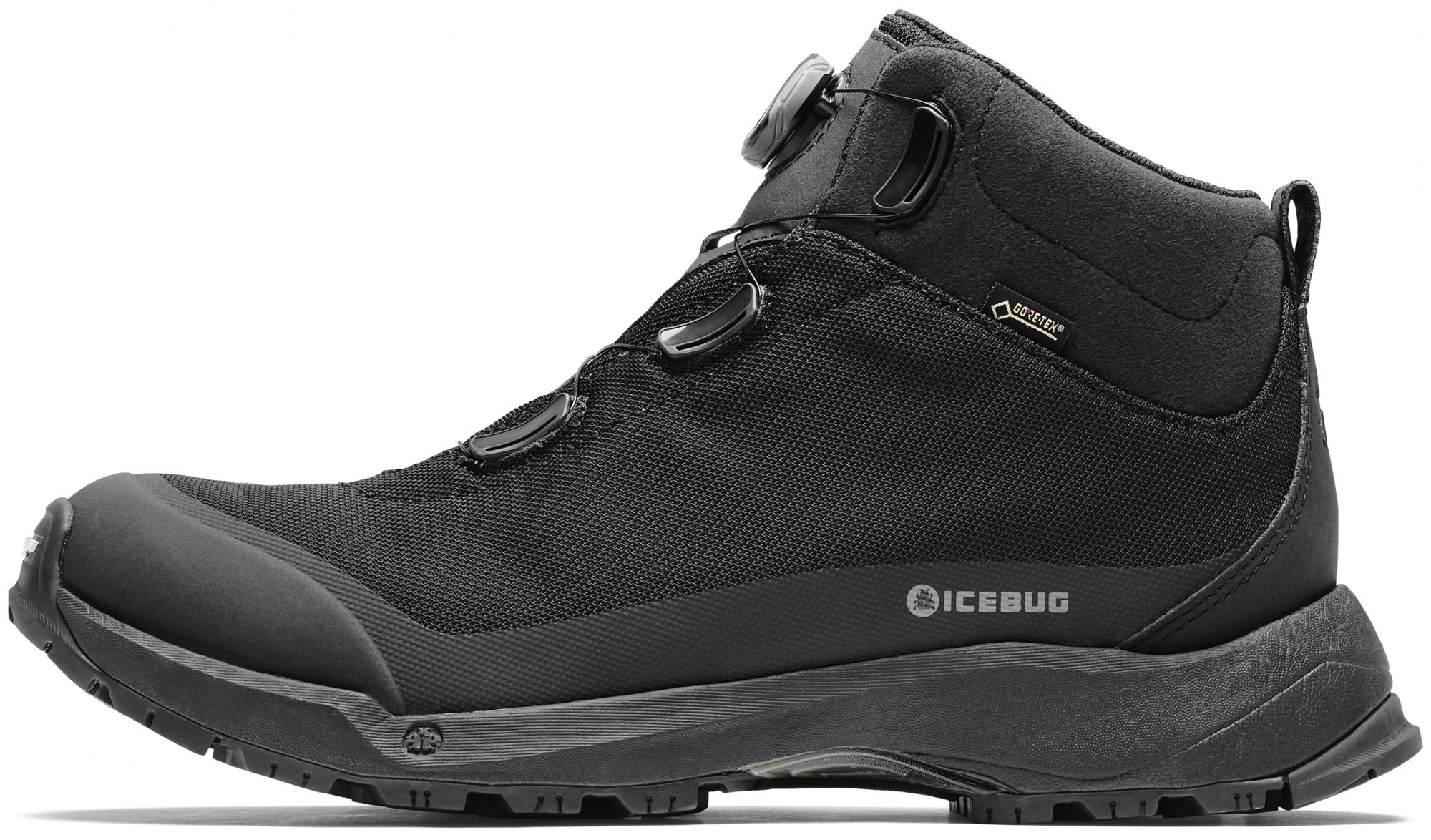 Icebug Stavre Michelin WIC Gtx(R)(R) Schwarz- Male Gore-Tex(R) Hiking- und Approach-Schuhe- Grsse EU 40 - Farbe Black