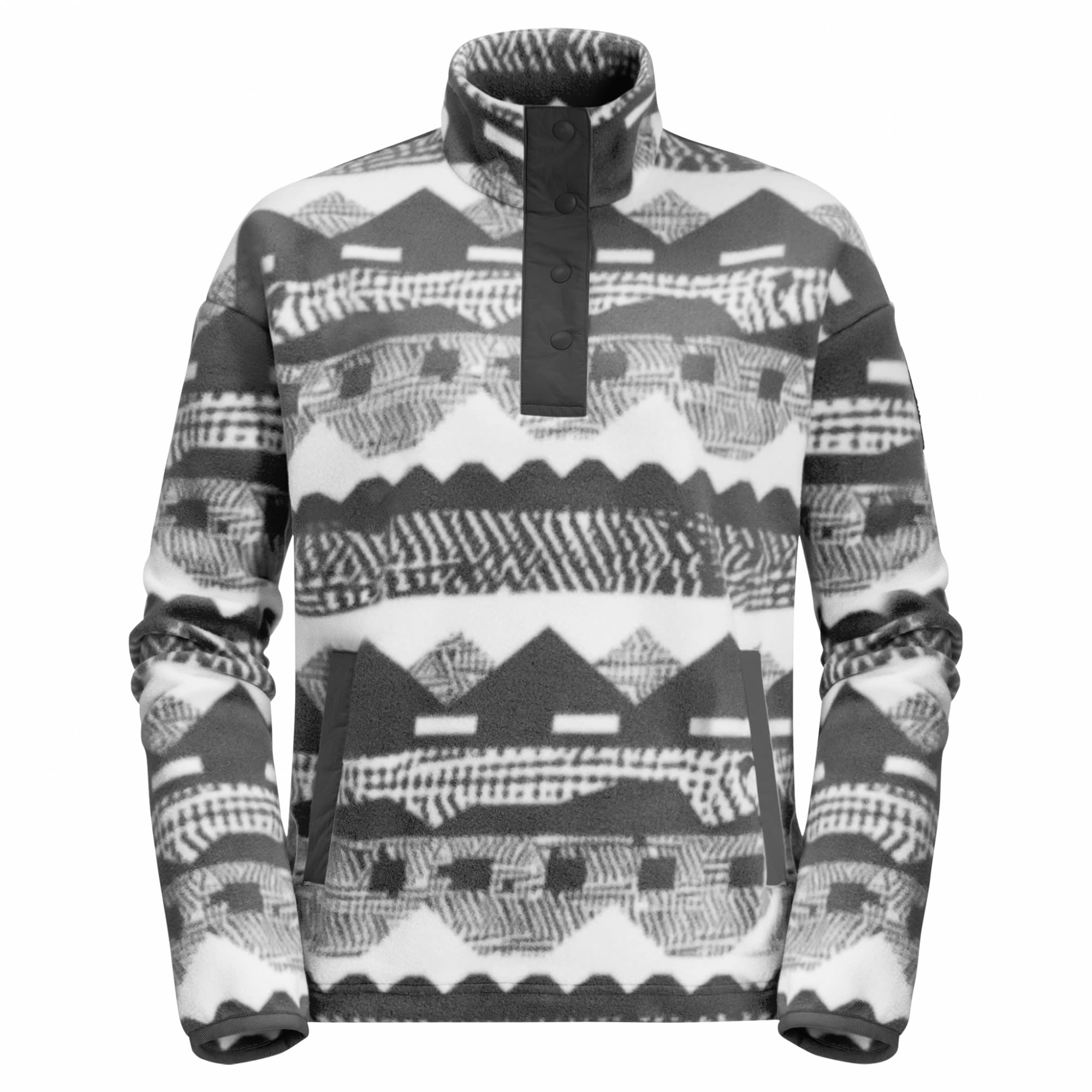 Jack Wolfskin 365 Rebel Printed Fleece Grau- Female Fleece- und Powerstretch-Pullover- Grsse S - Farbe Phantom All Over