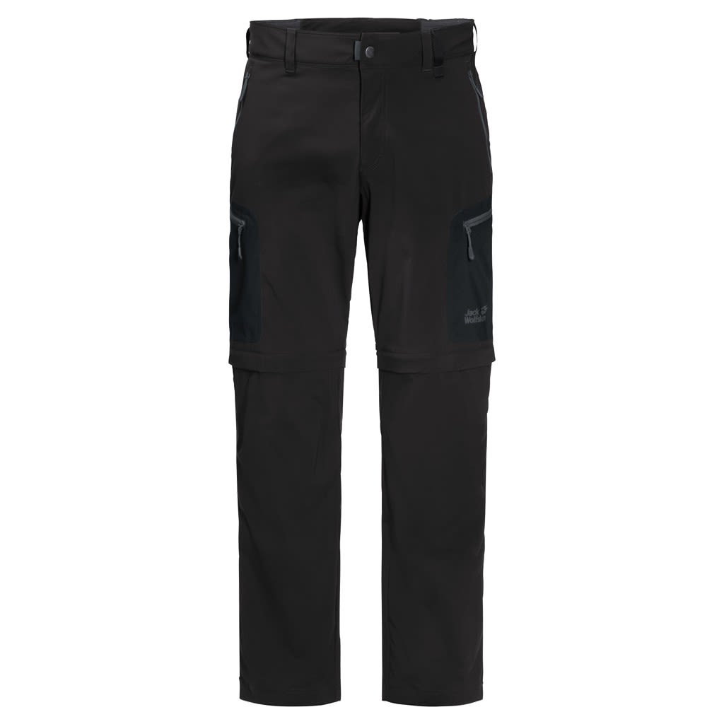 Jack Wolfskin Activate Light Zip Off Schwarz- Male Softshellhosen- Grsse 46 - Farbe Black