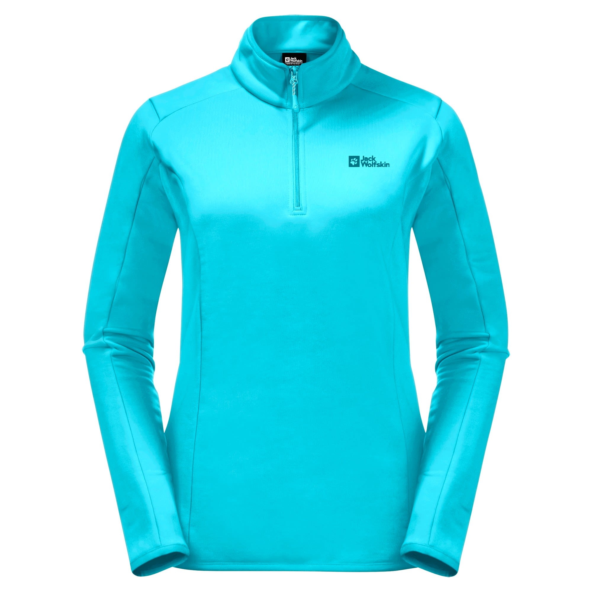 Jack Wolfskin Baiselberg HZ Blau- Female Fleece- und Powerstretch-Pullover- Grsse L - Farbe Blue Curacao