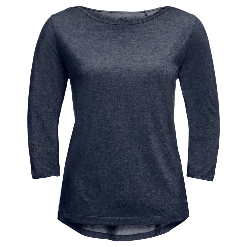 Jack Wolfskin Coral Coast 3-4 T Blau- Female T-Shirts- Grsse XS - Farbe Midnight Blue