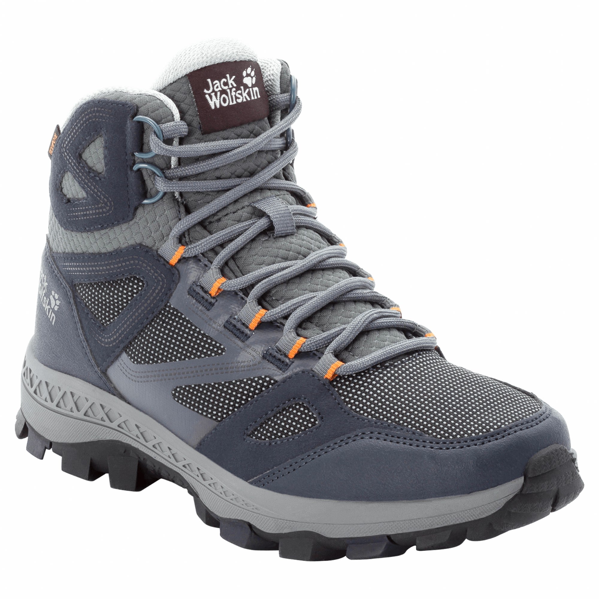 Jack Wolfskin Downhill Texapore Mid Grau- Female Wander- und Trekkingstiefel- Grsse EU 37 - Farbe Dark Blue - Grey