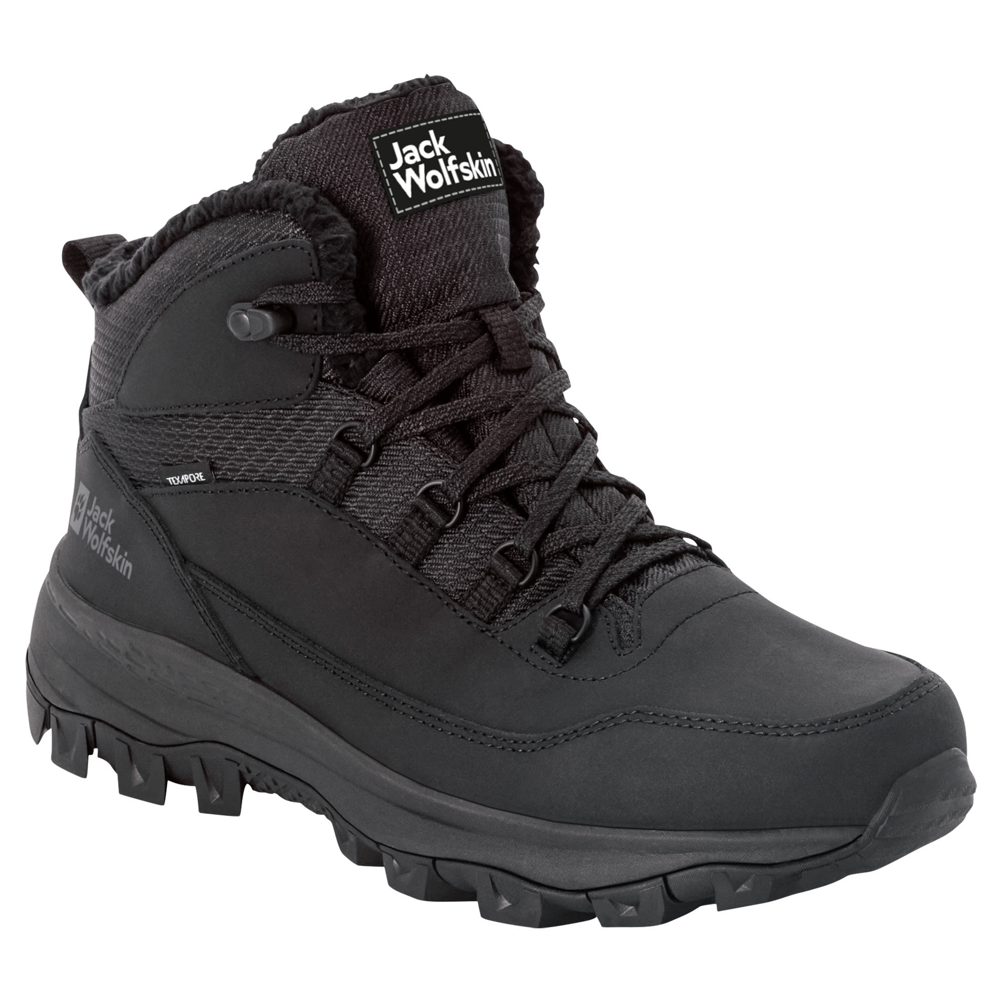 Jack Wolfskin Everquest Texapore Mid Schwarz- Male Wanderschuhe und -stiefel- Grsse EU 40 - Farbe Black