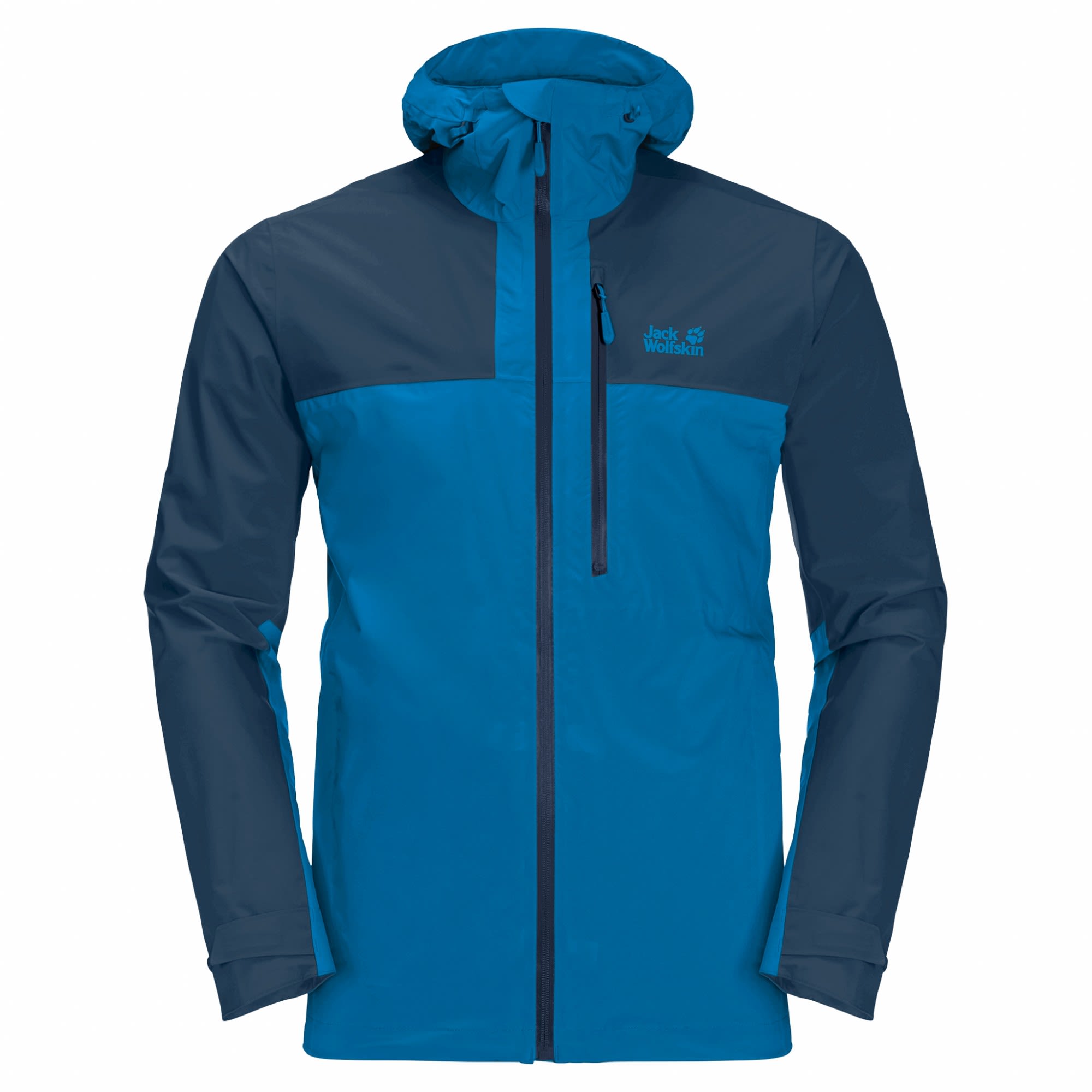 Jack Wolfskin GO Hike Jacket Colorblock- Male Anoraks- Grsse XL - Farbe Blue Pacific