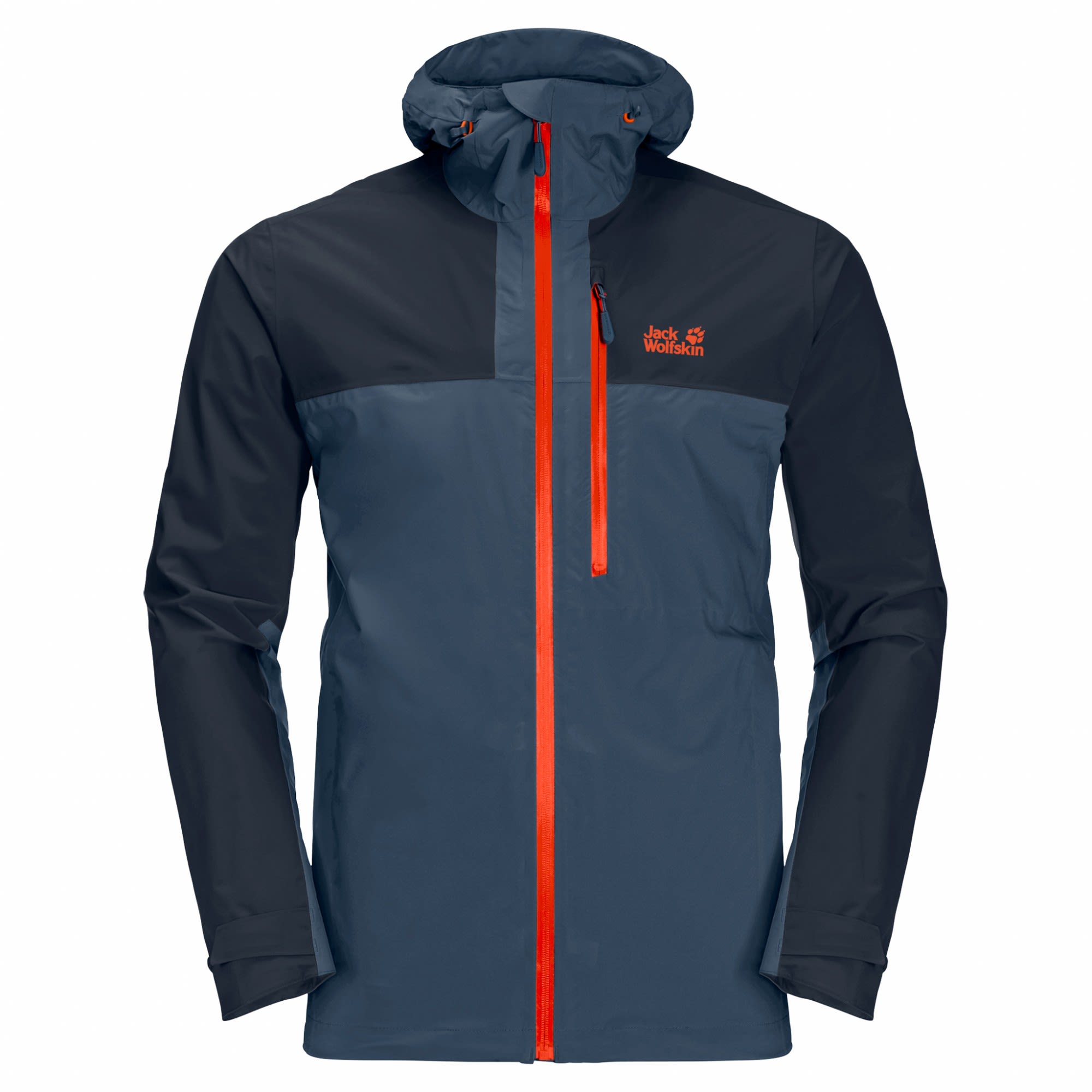 Jack Wolfskin GO Hike Jacket Colorblock- Male Anoraks- Grsse XXL - Farbe Thunder Blue