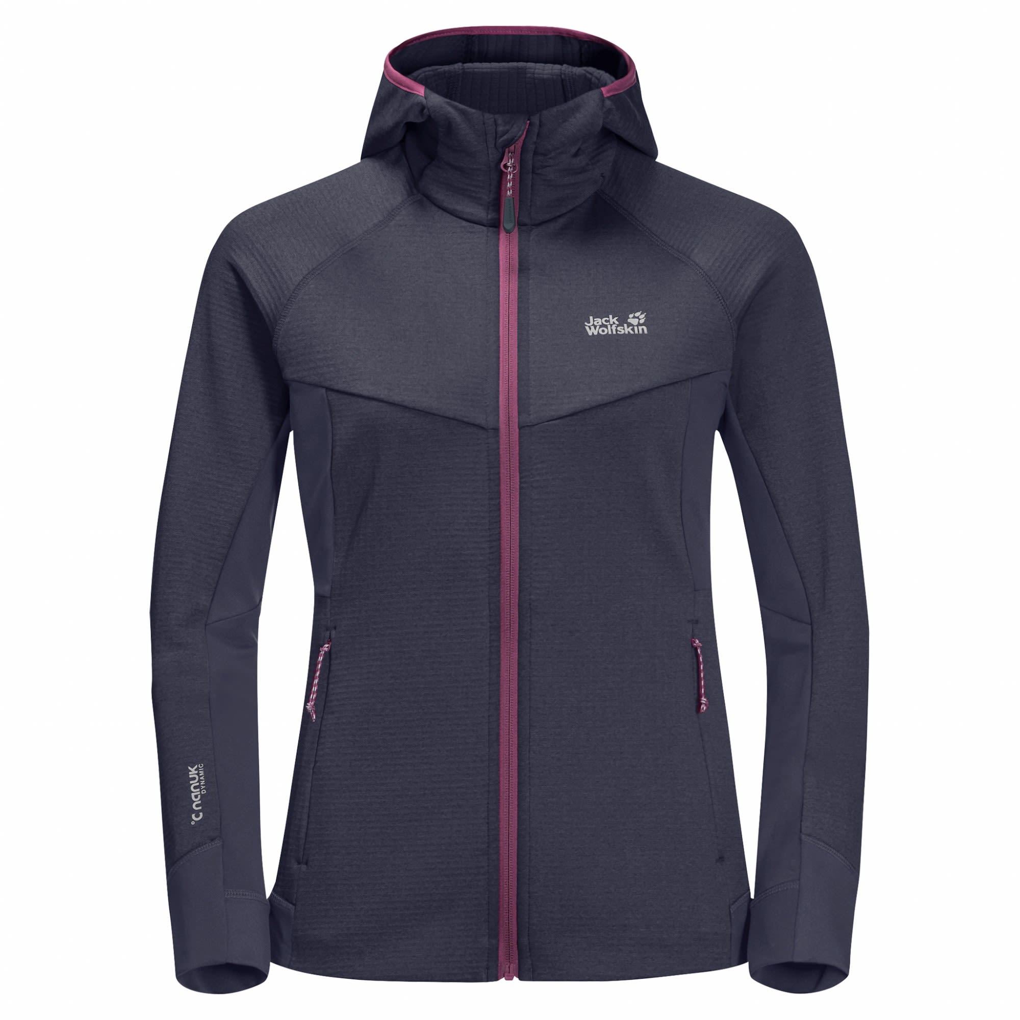 Jack Wolfskin Hydro Grid Fleece Grau- Female Anoraks- Grsse S - Farbe Graphite