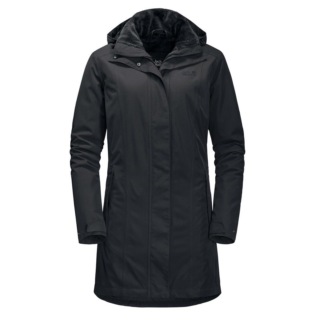 Jack Wolfskin Madison Avenue Coat Grau- Female Freizeitmntel- Grsse L - Farbe Phantom