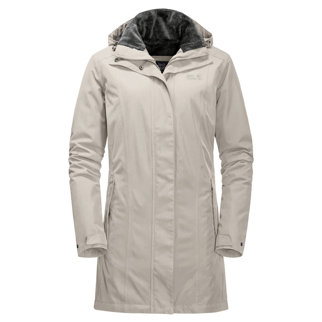 Jack Wolfskin Madison Avenue Coat Grau- Female Freizeitmntel- Grsse XL - Farbe Dusty Grey