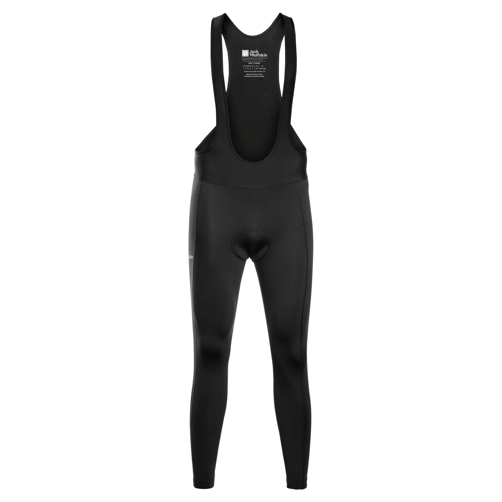 Jack Wolfskin Morobbia Bib Tights Schwarz- Male Fahrrad Tights- Grsse S - Farbe Black