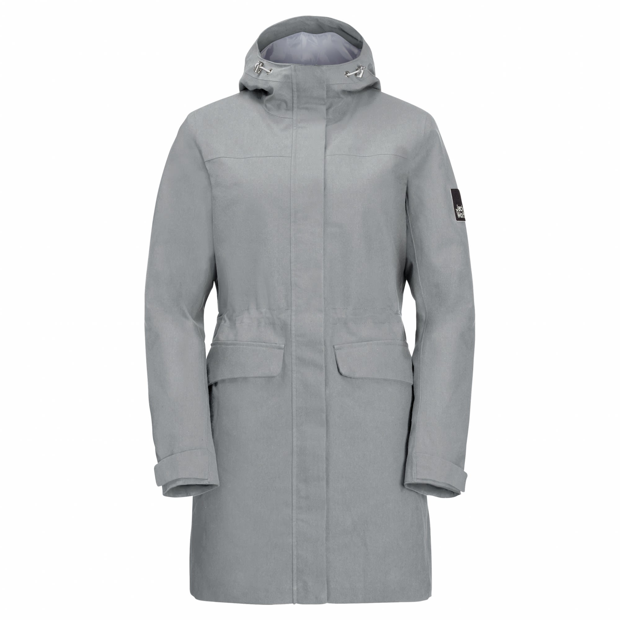 Jack Wolfskin Nature Woods Coat Grau- Female Freizeitmntel- Grsse L - Farbe Alloy