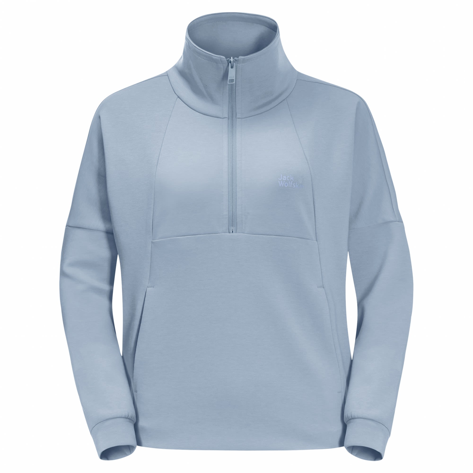 Jack Wolfskin NEW Haven Half Zip Blau- Female Fleece- und Powerstretch-Pullover- Grsse M - Farbe Blue Fog