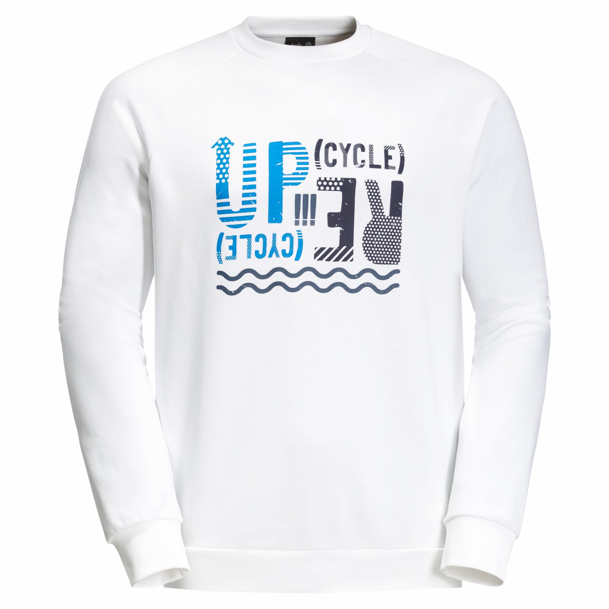 Jack Wolfskin Ocean Crewneck Weiss- Male Freizeitpullover- Grsse M - Farbe White Rush