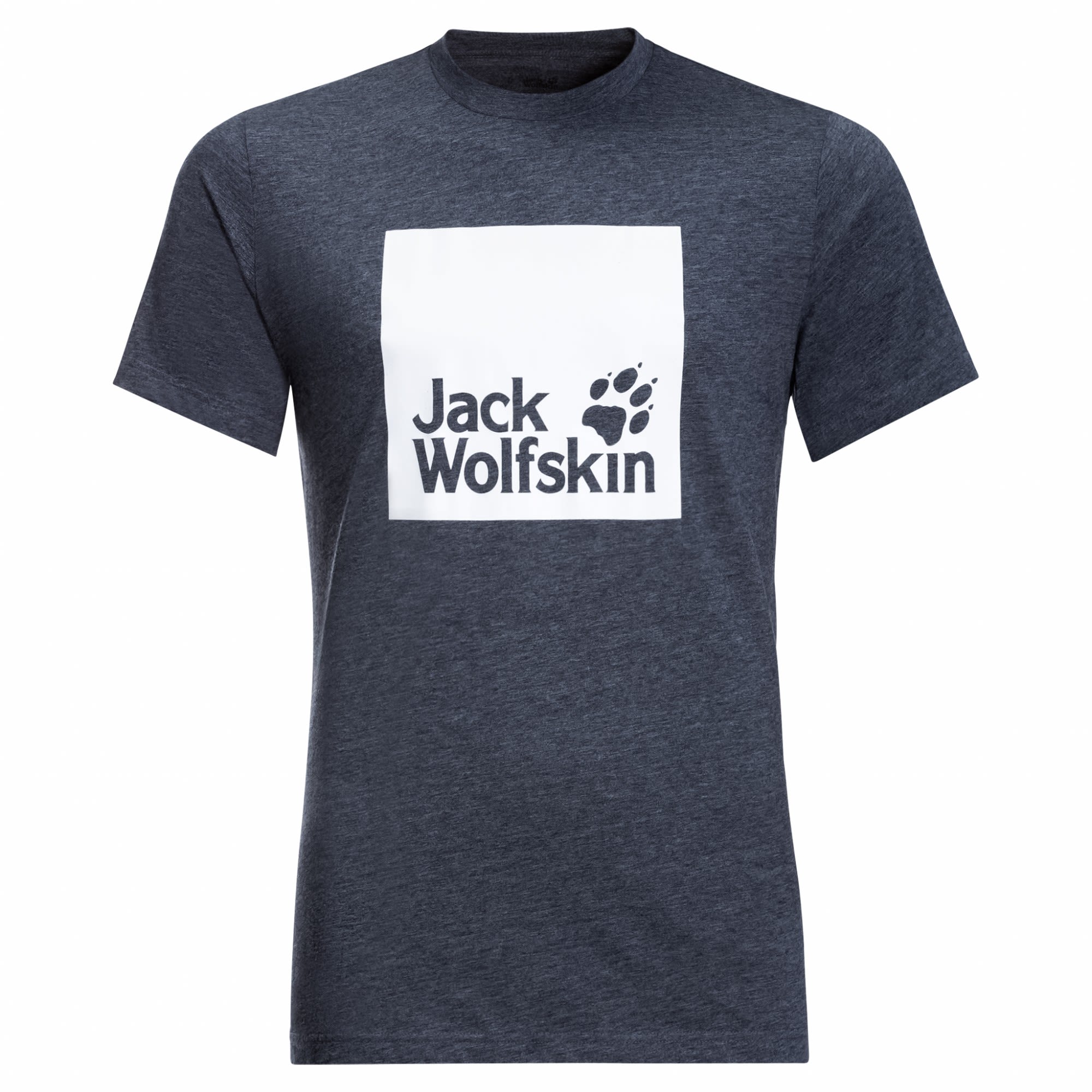 Jack Wolfskin Ocean Logo T Blau- Male Kurzarm-Shirts- Grsse S - Farbe Night Blue