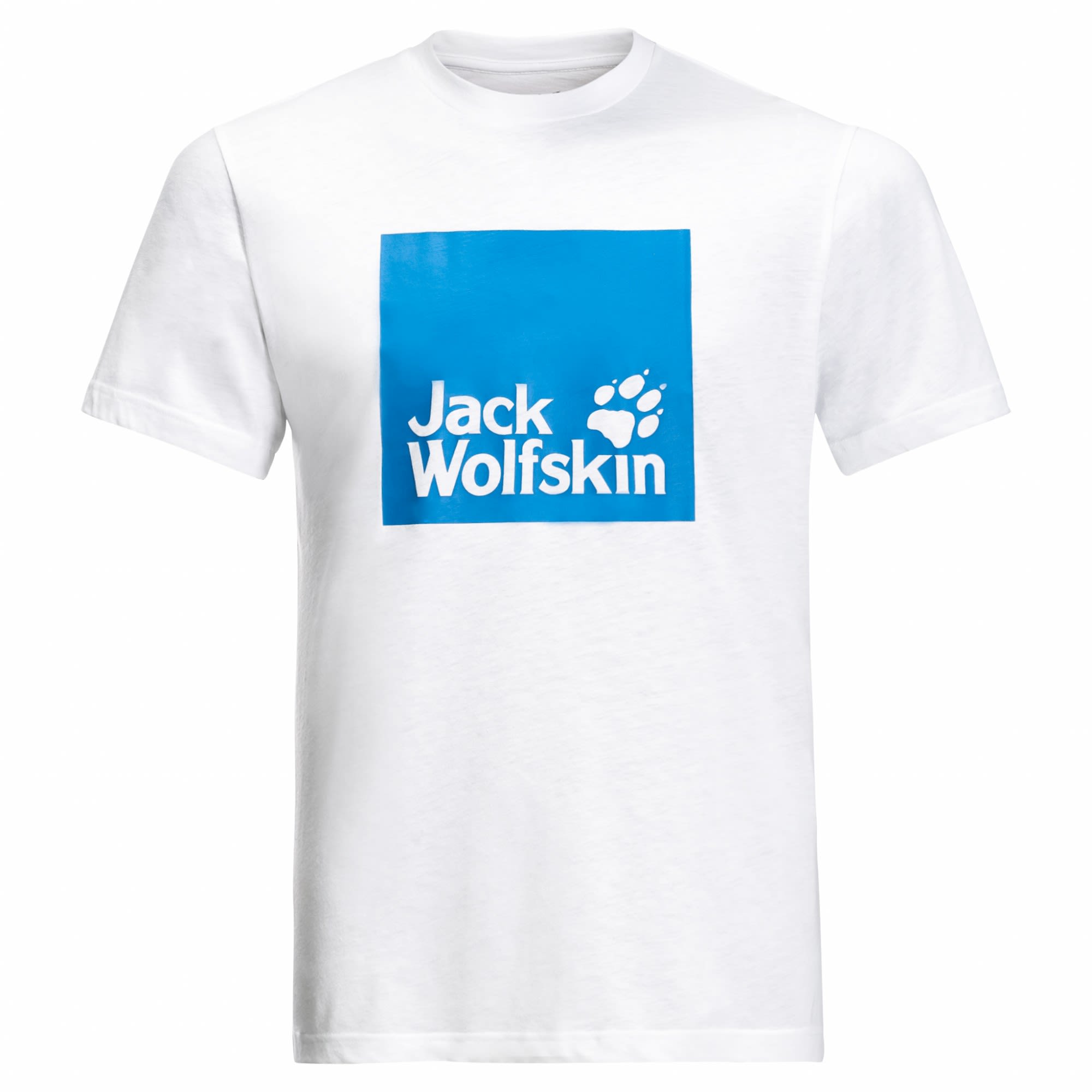 Jack Wolfskin Ocean Logo T Weiss- Male Kurzarm-Shirts- Grsse S - Farbe White Rush
