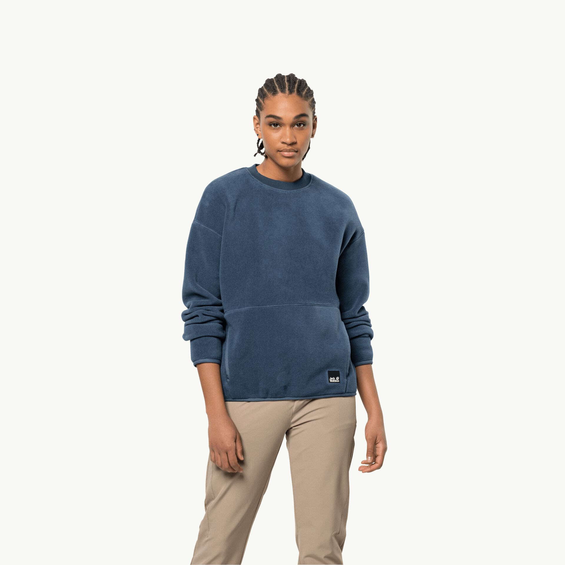 Jack Wolfskin Osloer Pullover Blau- Female Polartec(R) Fleece- und Powerstretch-Pullover- Grsse XS - Farbe Thunder Blue
