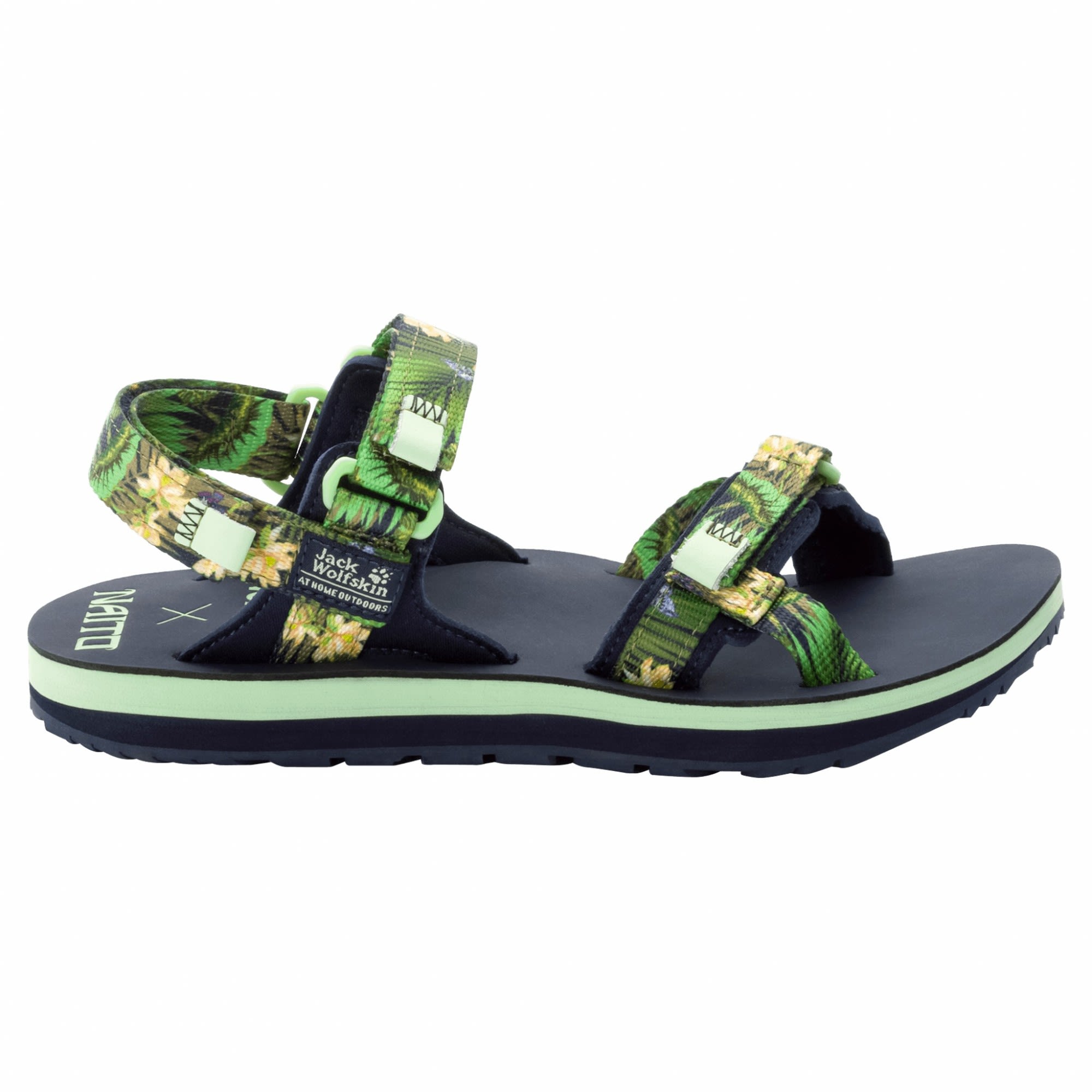 Jack Wolfskin Outfresh Deluxe Sandal Grn- Female Sandalen- Grsse EU 37 - Farbe Midnight Blue All Over