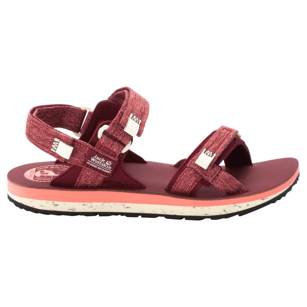 Jack Wolfskin Outfresh Deluxe Sandal Pink- Female Sandalen- Grsse EU 38 - Farbe Carbernet - Champagne