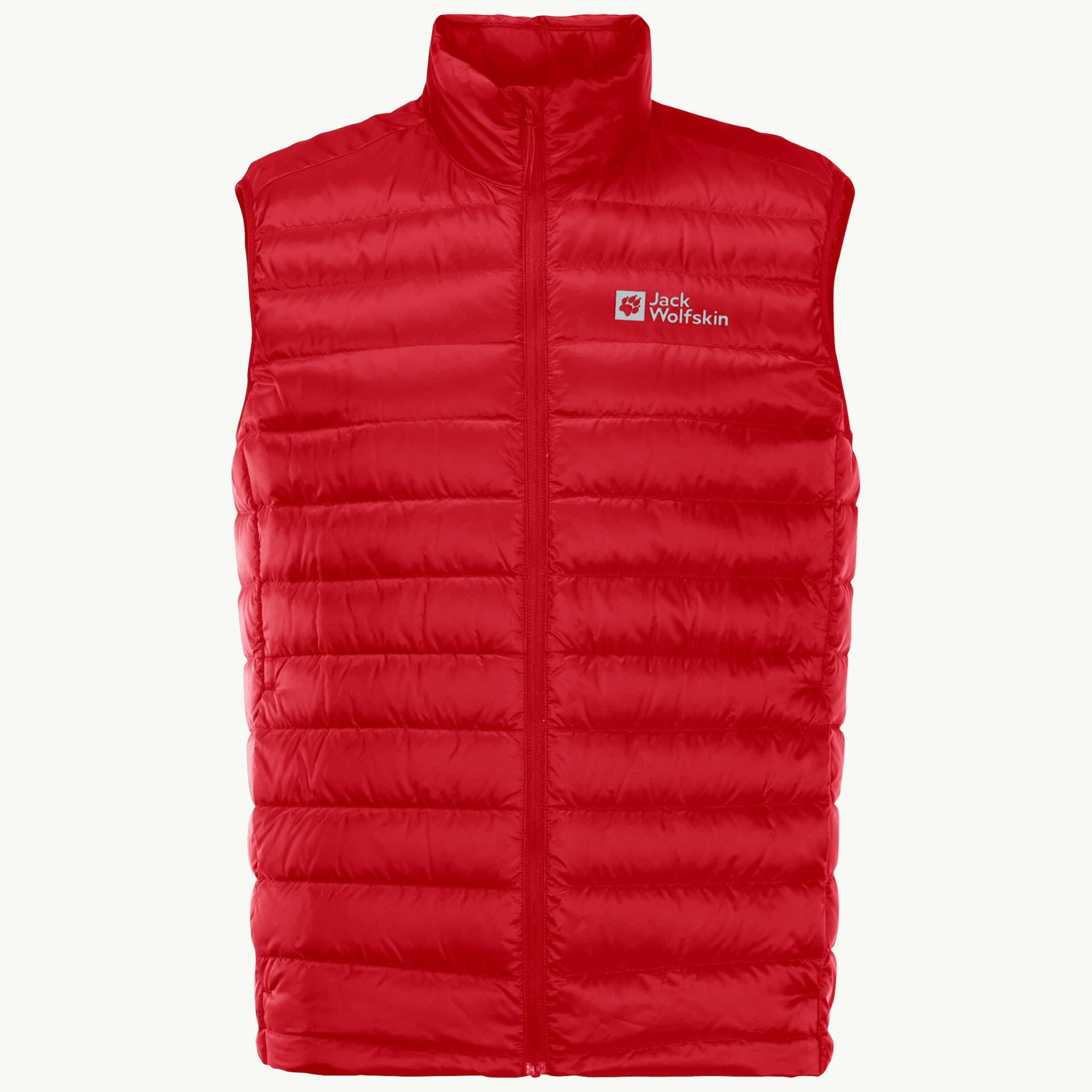 Jack Wolfskin Pack und GO Down Vest Rot- Male Daunen Isolationswesten- Grsse M - Farbe Adrenaline Red