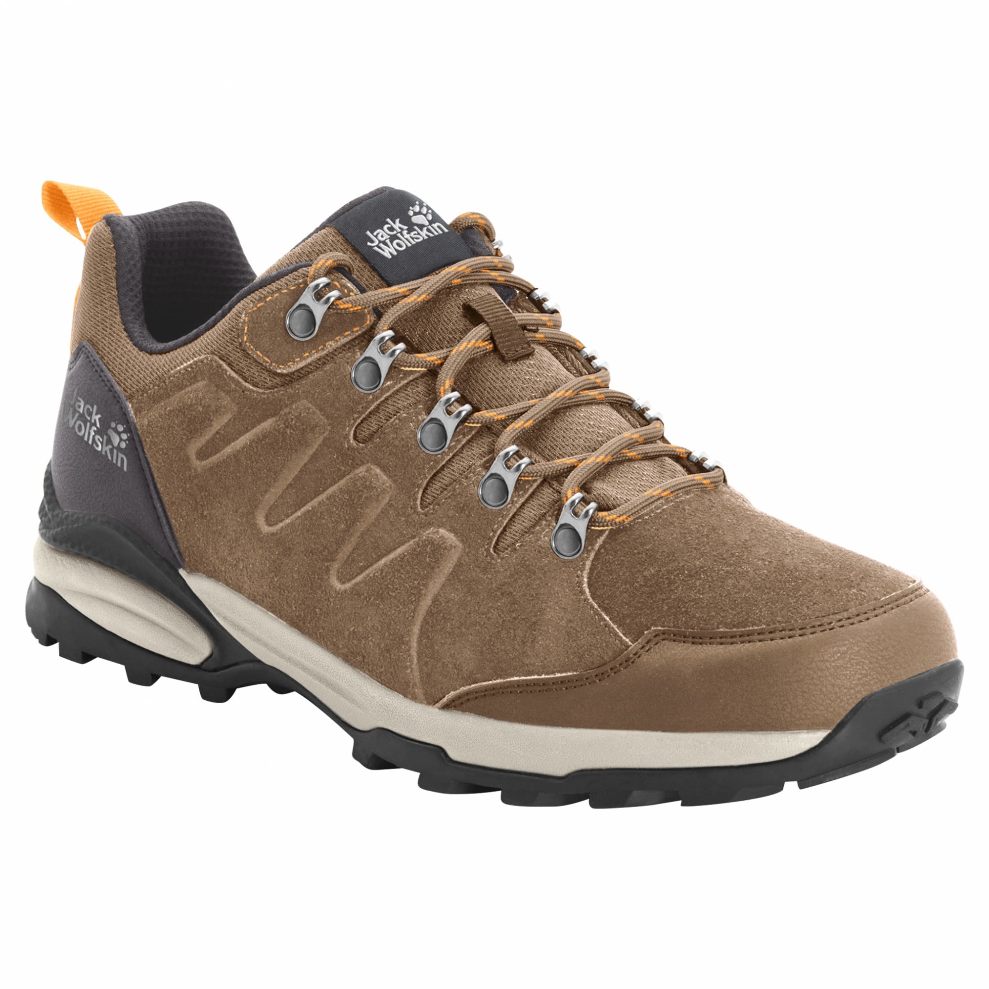 Jack Wolfskin Refugio Texapore Low Braun- Female Hiking- und Approach-Schuhe- Grsse EU 36 - Farbe Brown - Apricot