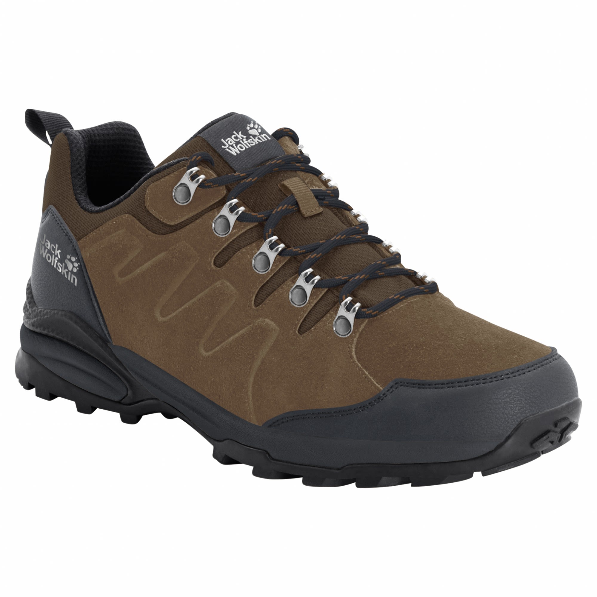 Jack Wolfskin Refugio Texapore Low Braun- Male Hiking- und Approach-Schuhe- Grsse EU 40 - Farbe Brown - Phantom