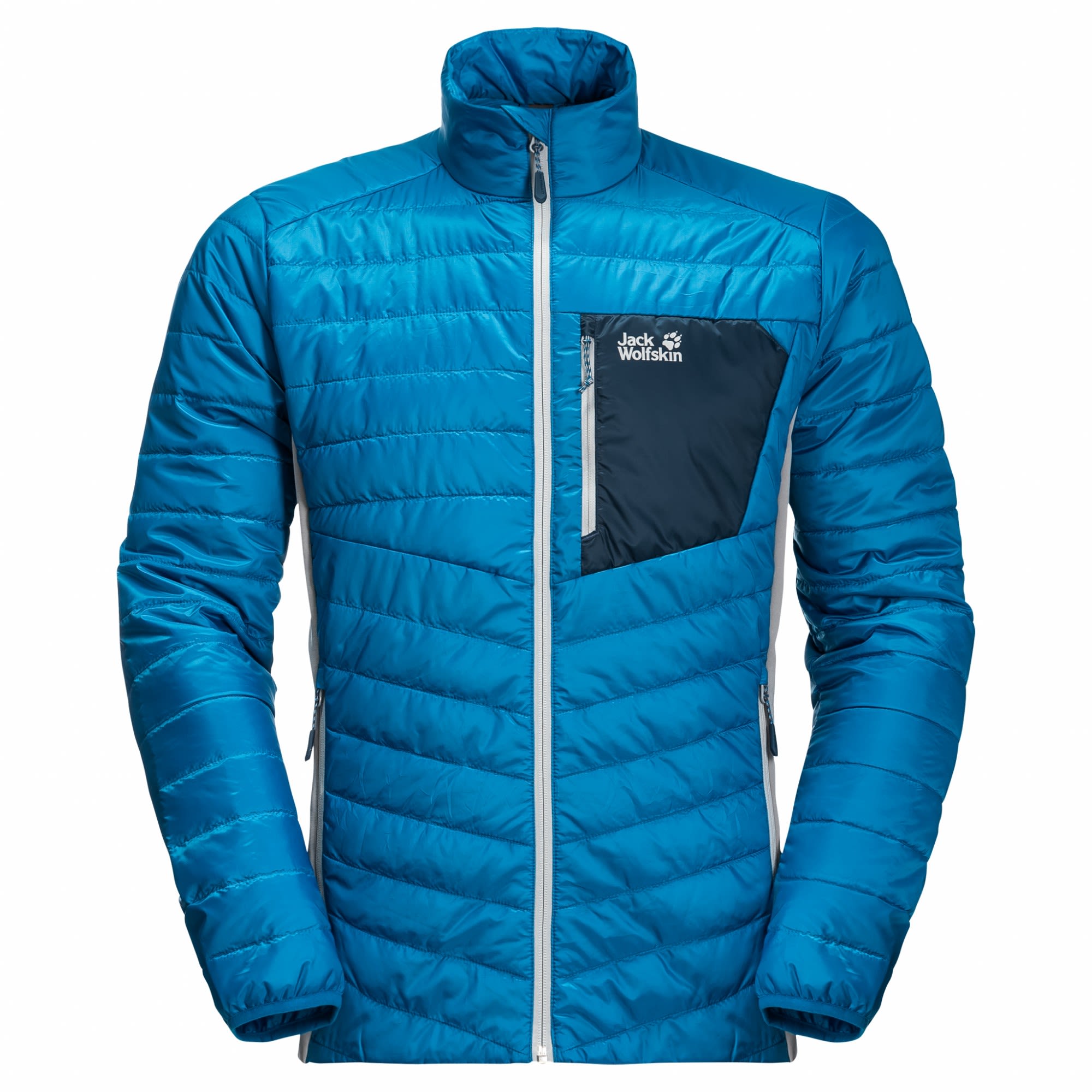 Jack Wolfskin Routeburn Jacket Blau- Male Daunen Anoraks- Grsse S - Farbe Blue Pacific