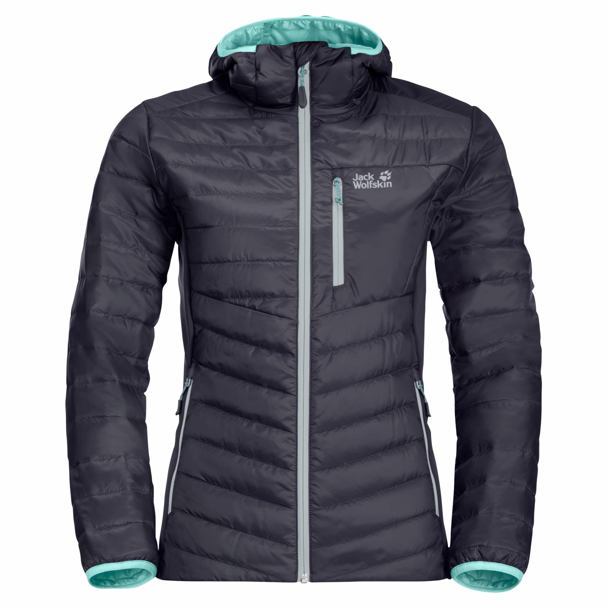 Jack Wolfskin Routeburn Jacket Grau- Female Daunen Anoraks- Grsse XS - Farbe Graphite