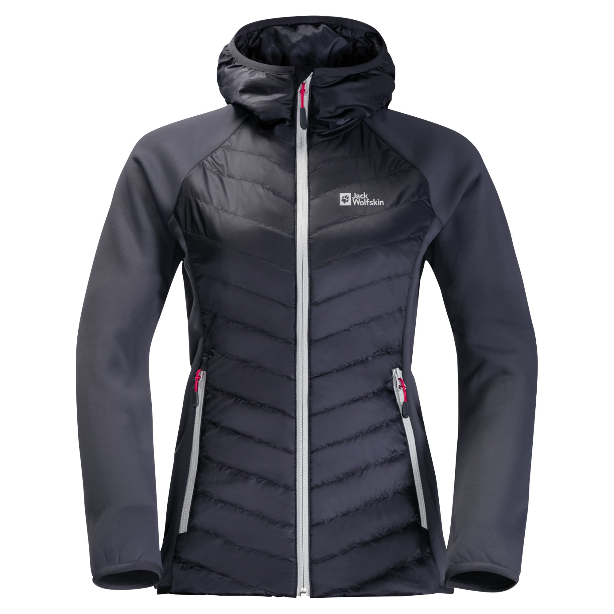 Jack Wolfskin Routeburn Pro Hybrid Schwarz- Female PrimaLoft(R) Anoraks- Grsse S - Farbe Graphite