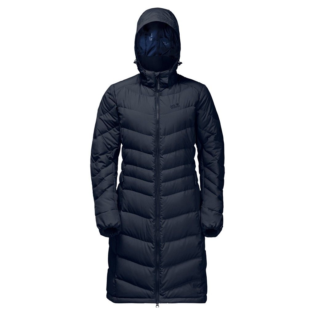 Jack Wolfskin Selenium Coat Blau- Female Daunen Freizeitmntel- Grsse M - Farbe Midnight Blue