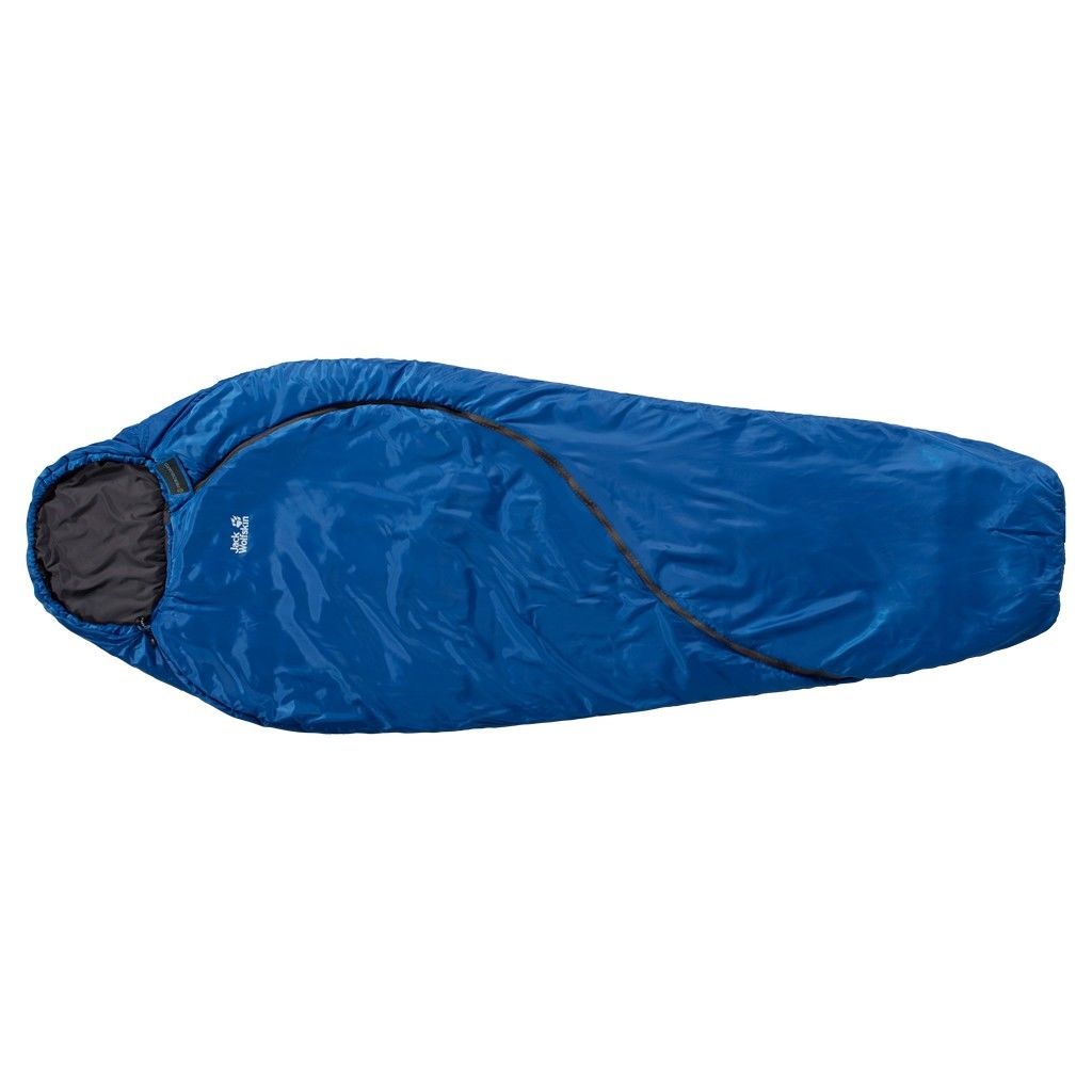 Jack Wolfskin Smoozip +3 Blau- Kunstfaserschlafscke- Grsse 220 cm - RV links - Farbe Classic Blue