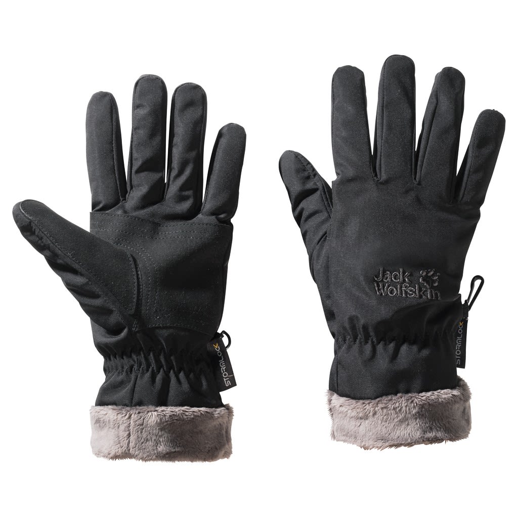 Jack Wolfskin Stormlock Highloft Glove Schwarz- Female Fingerhandschuhe- Grsse S - Farbe Black